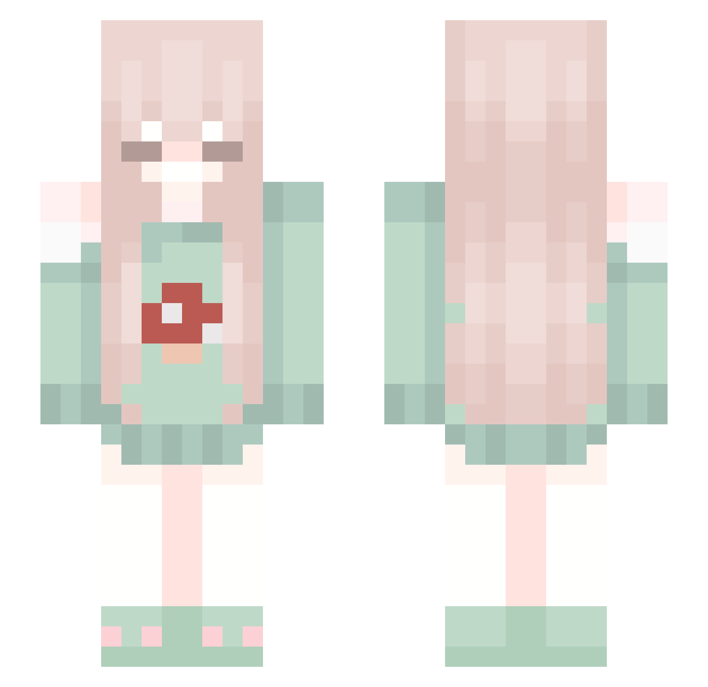 NVN_MC Minecraft skin, front and back view