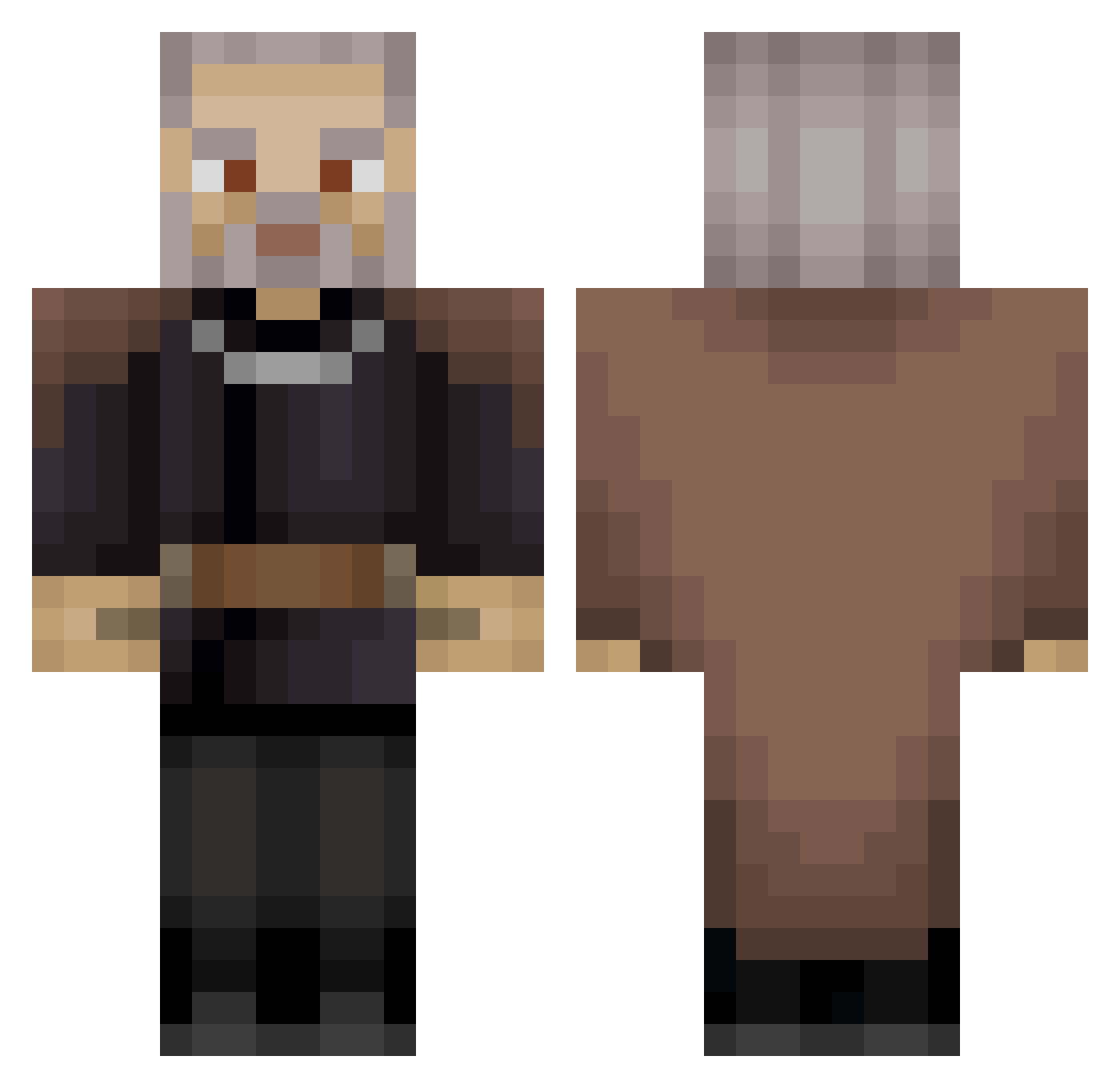 coolty26 Minecraft skin, front and back view
