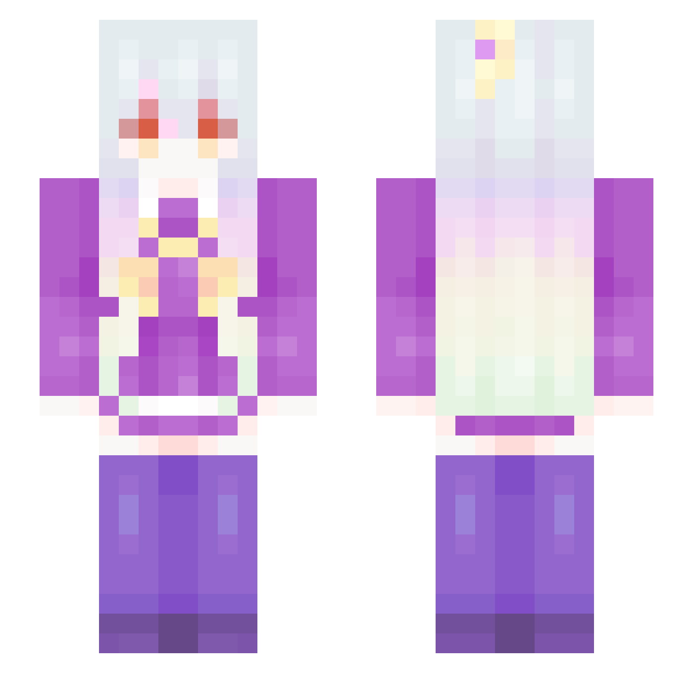 Su_Yay Minecraft skin, front and back view