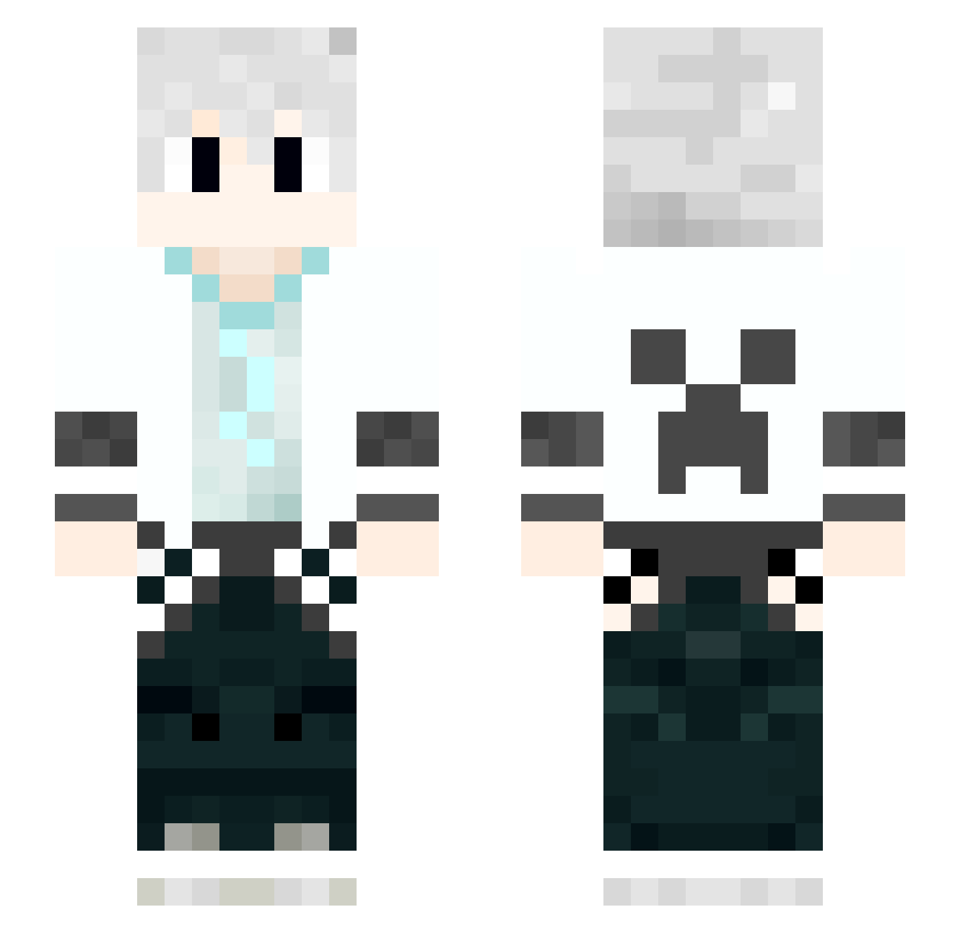 Y_rainy Minecraft skin, front and back view