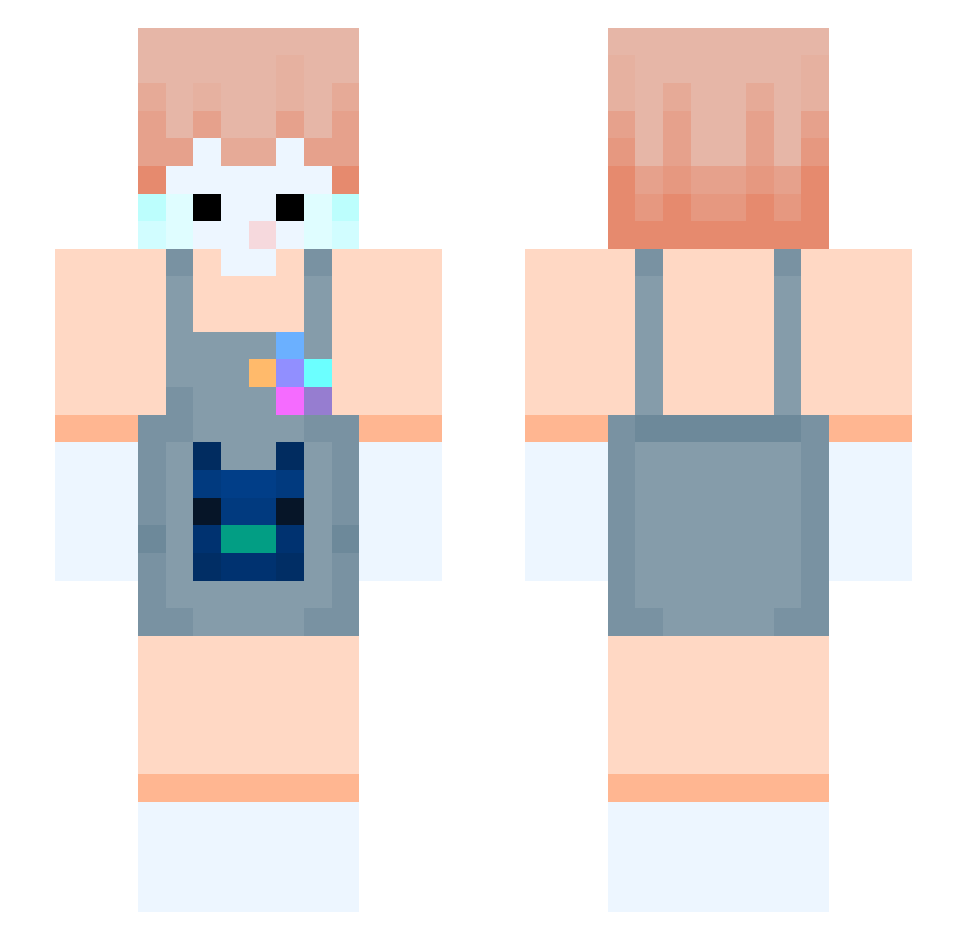 PICO_888 Minecraft skin, front and back view
