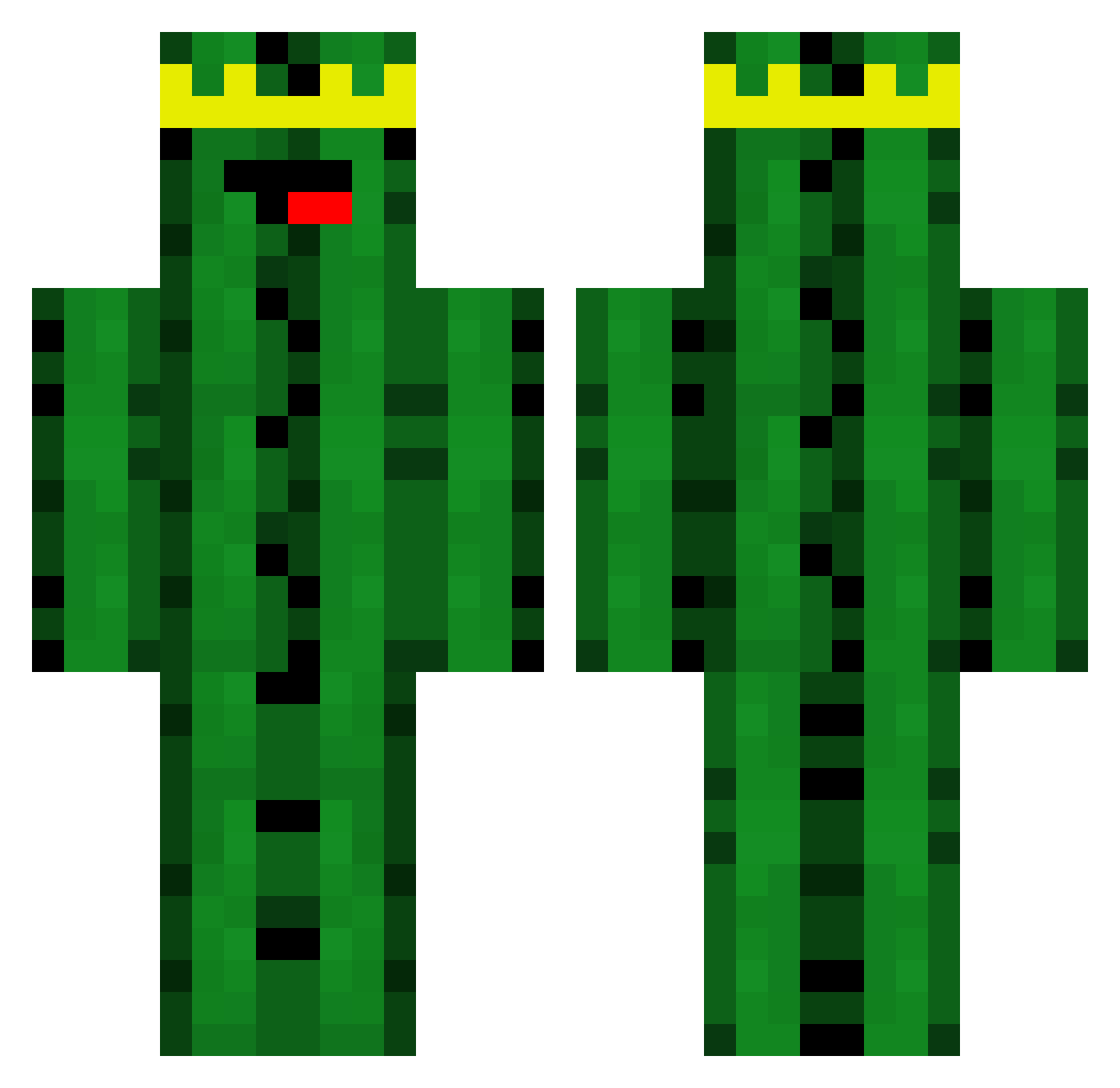 Ekuinox_ Minecraft skin, front and back view