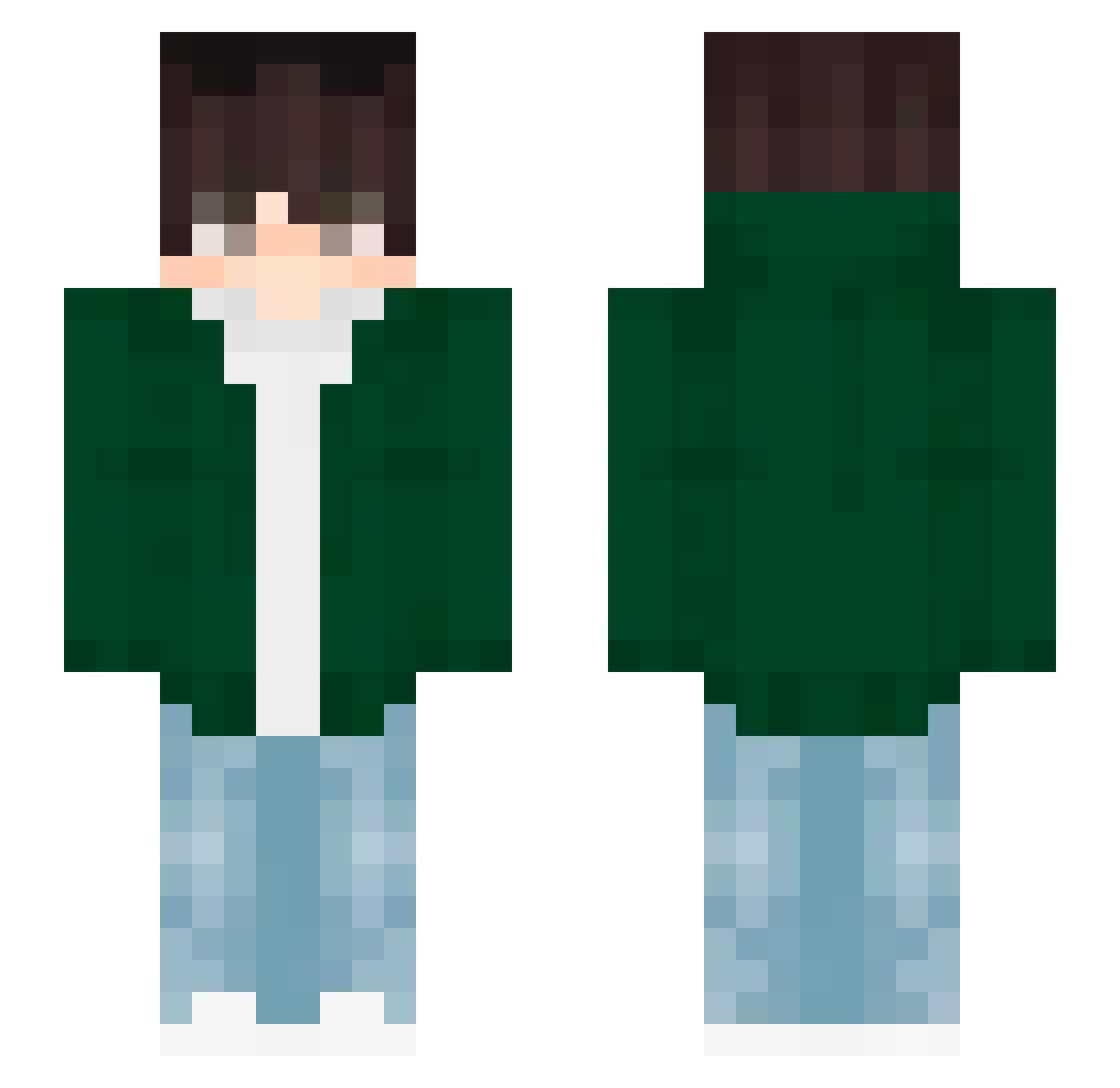 Thief_Marco Minecraft skin, front and back view
