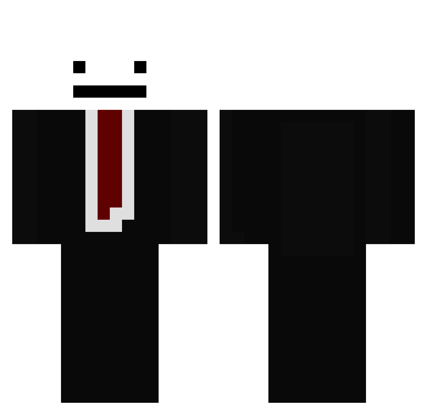 spe11 Minecraft skin, front and back view