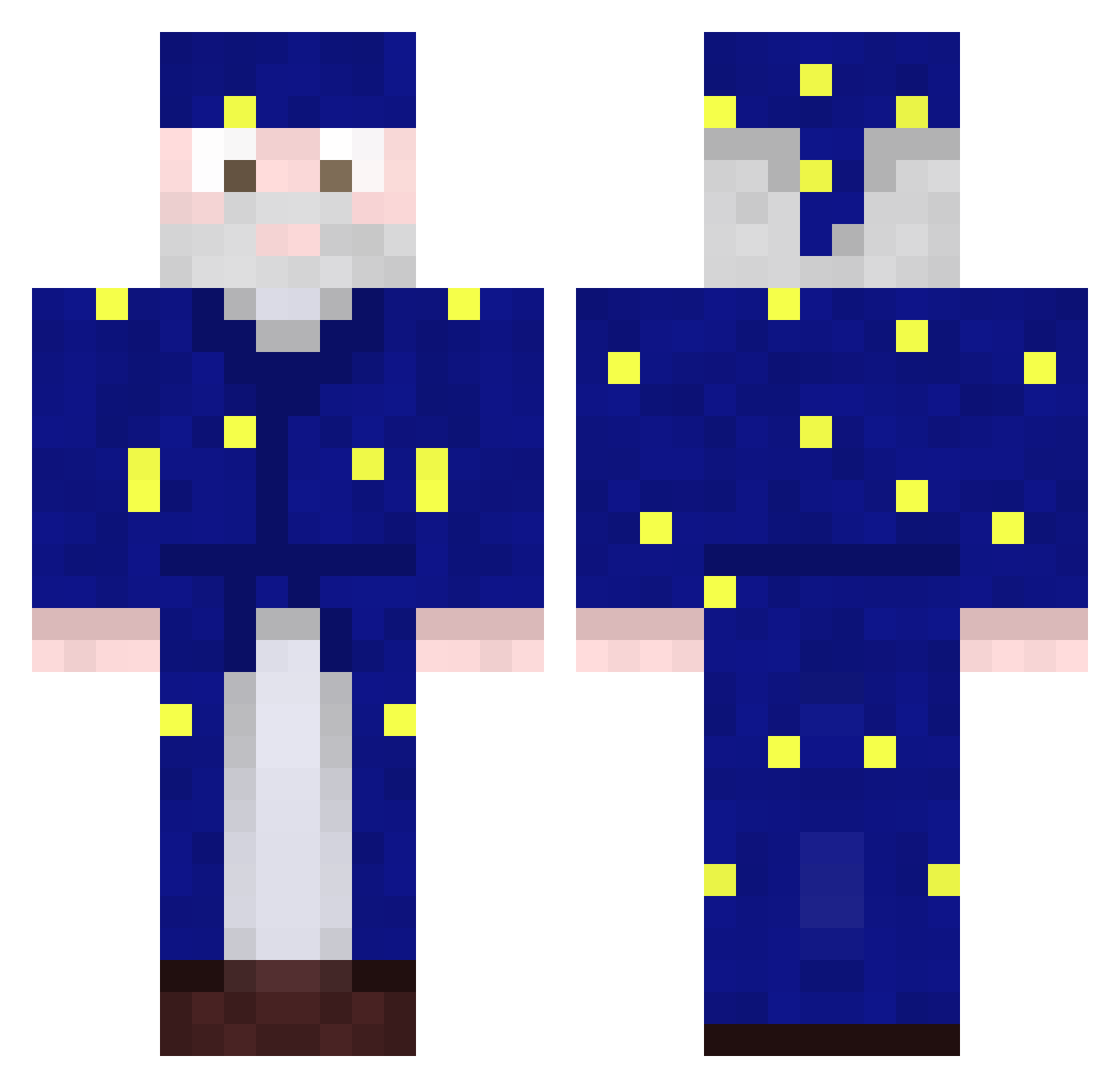 Marsh412 Minecraft skin, front and back view