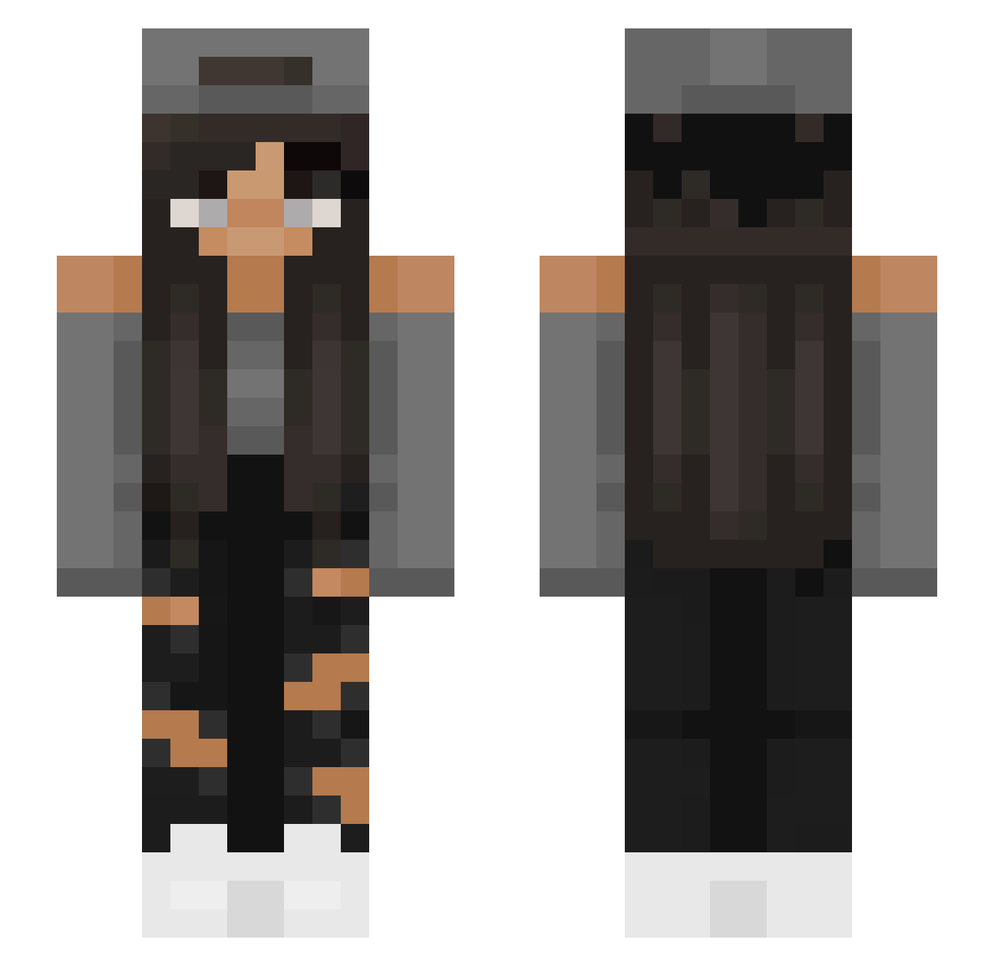 The_Anemo_Archon Minecraft skin, front and back view