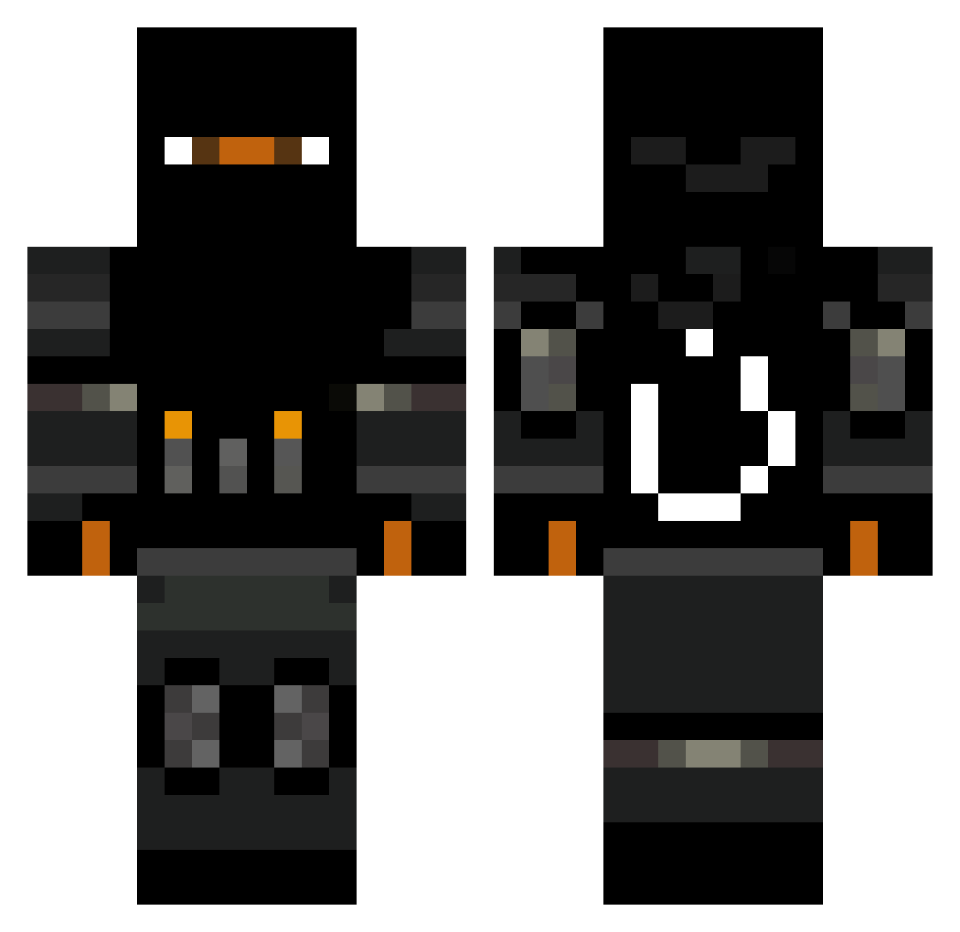 ThatRiceFarmer Minecraft skin, front and back view