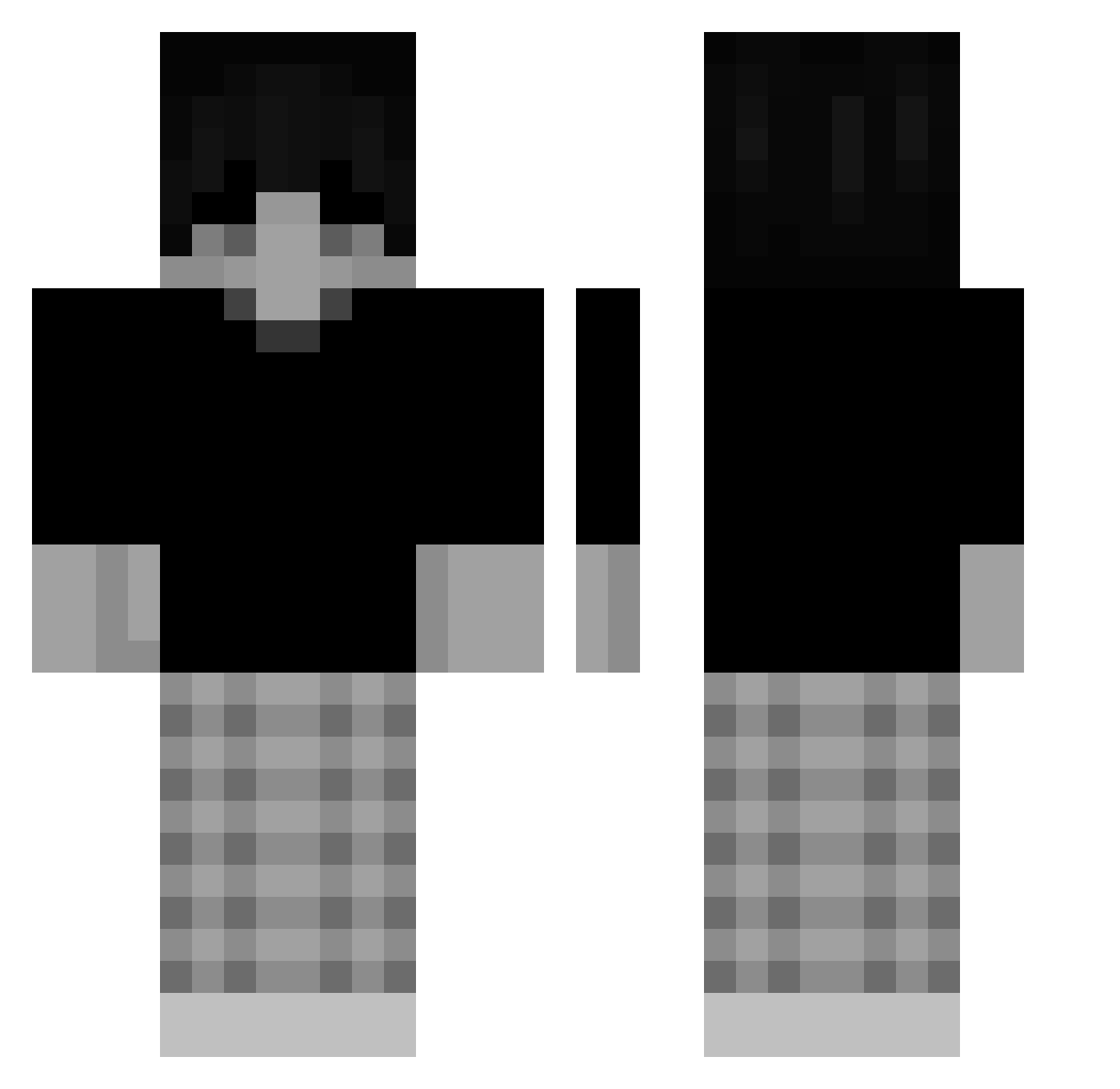 YouReallyPidor Minecraft skin, front and back view