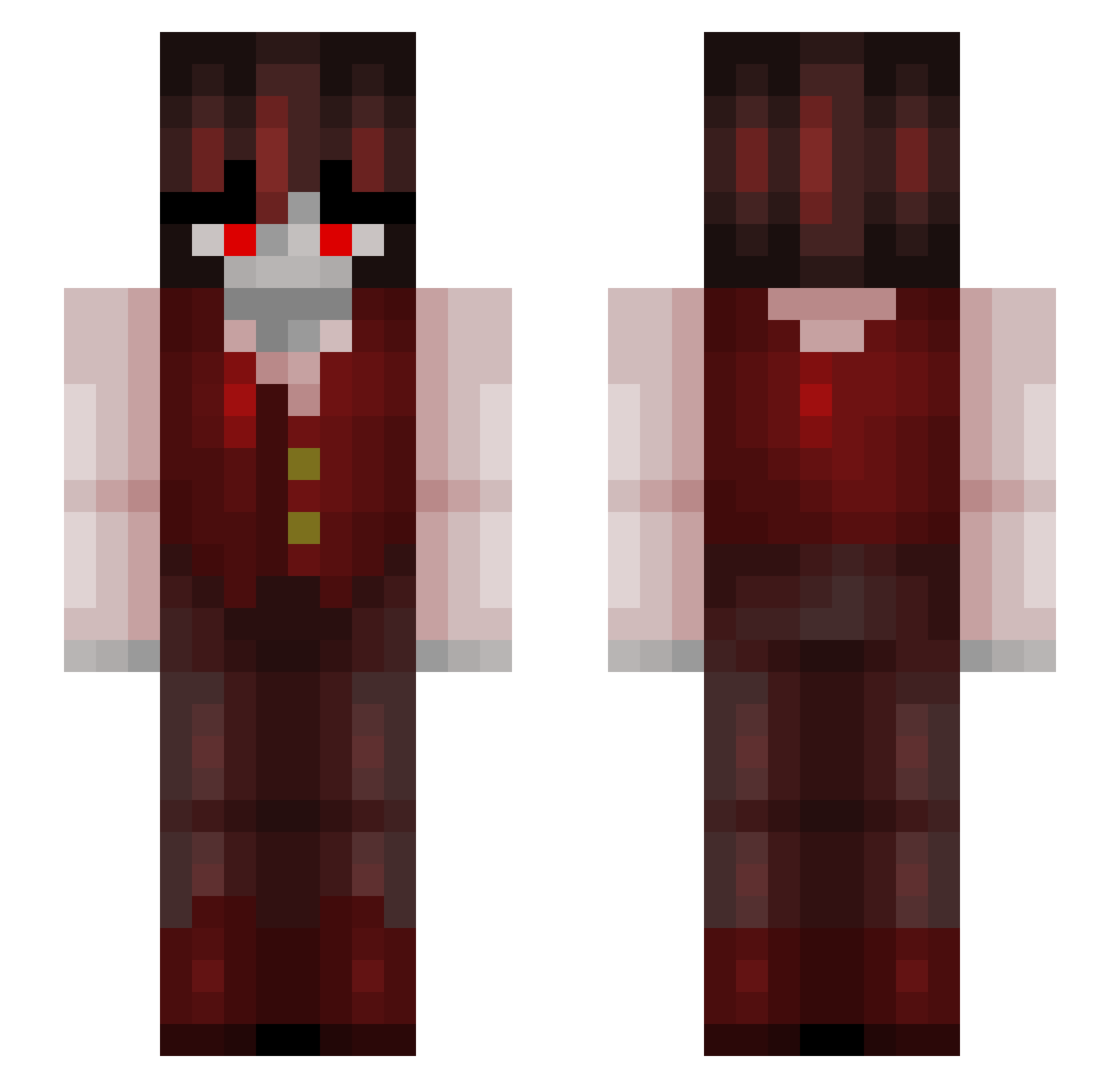 thaman2930 Minecraft skin, front and back view