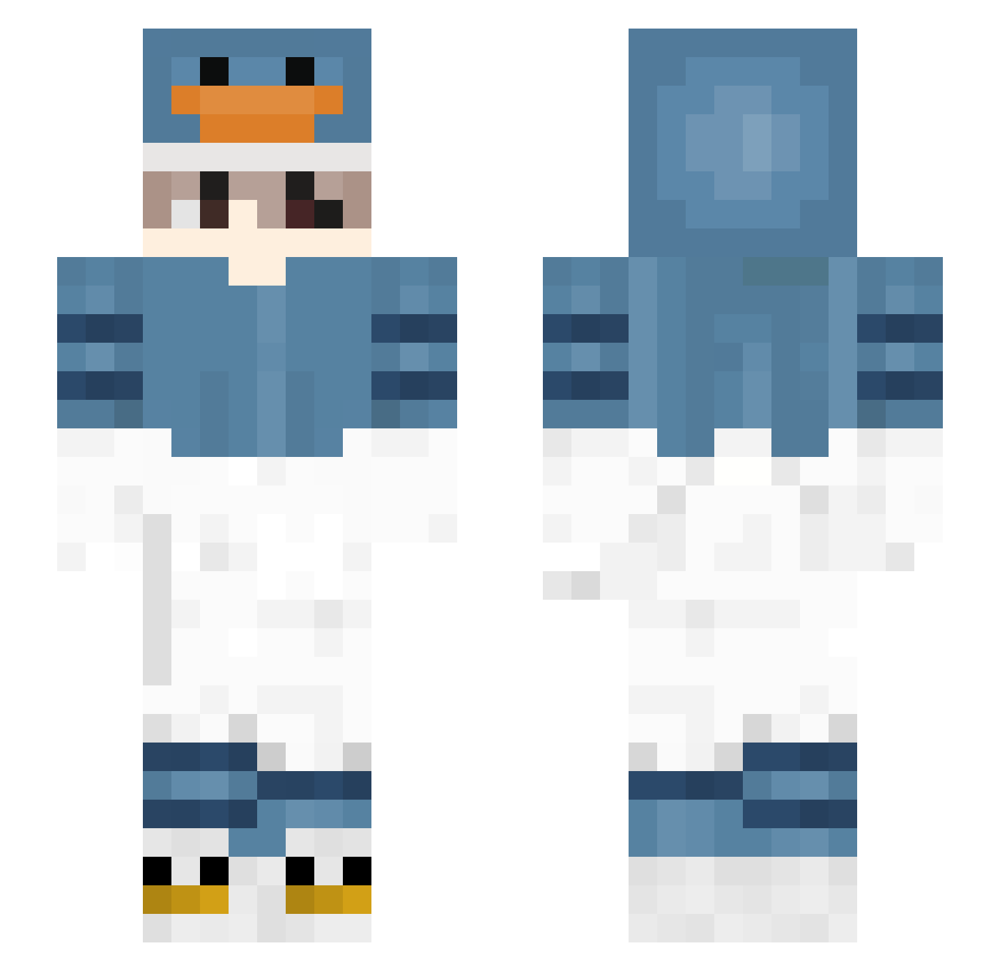 _Valoz Minecraft skin, front and back view