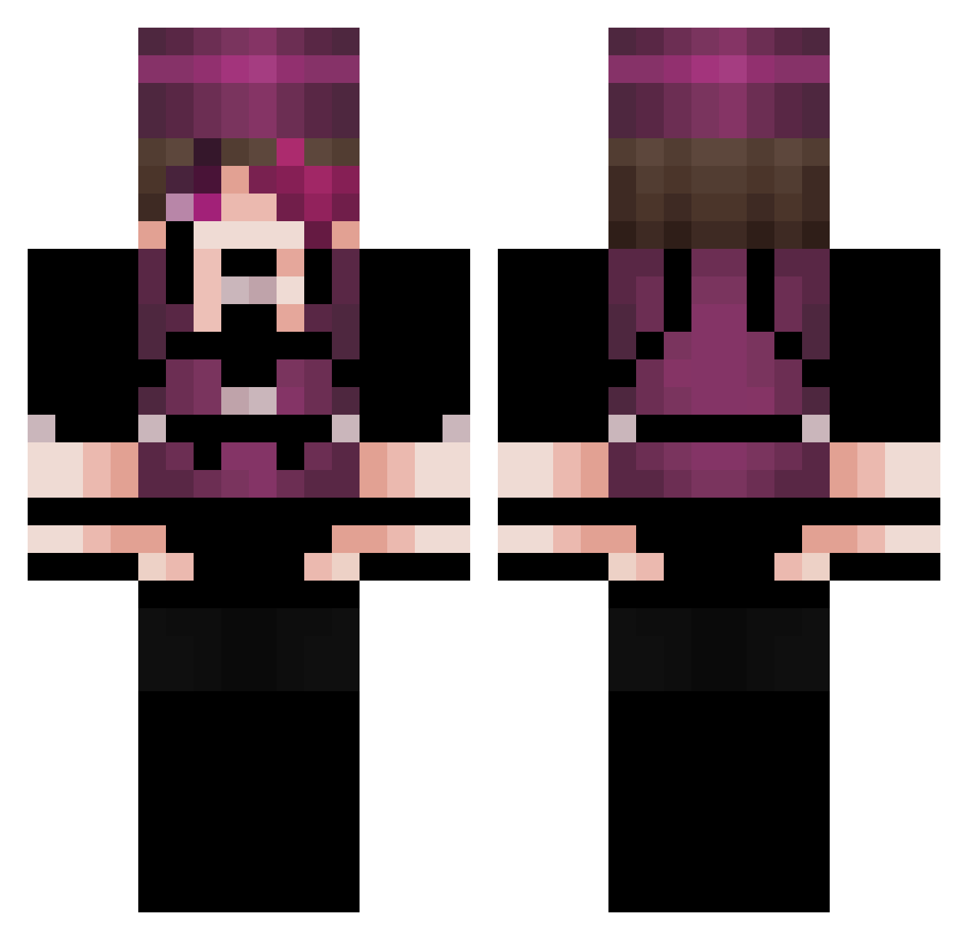 SeRo_Z Minecraft skin, front and back view