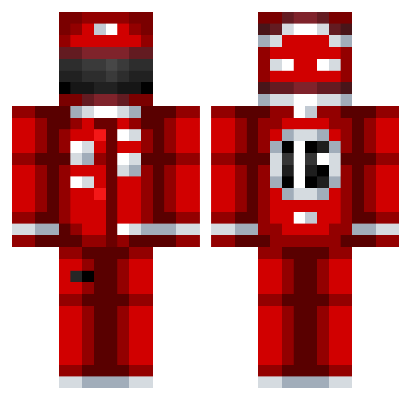 Aurum_Le_Poney Minecraft skin, front and back view