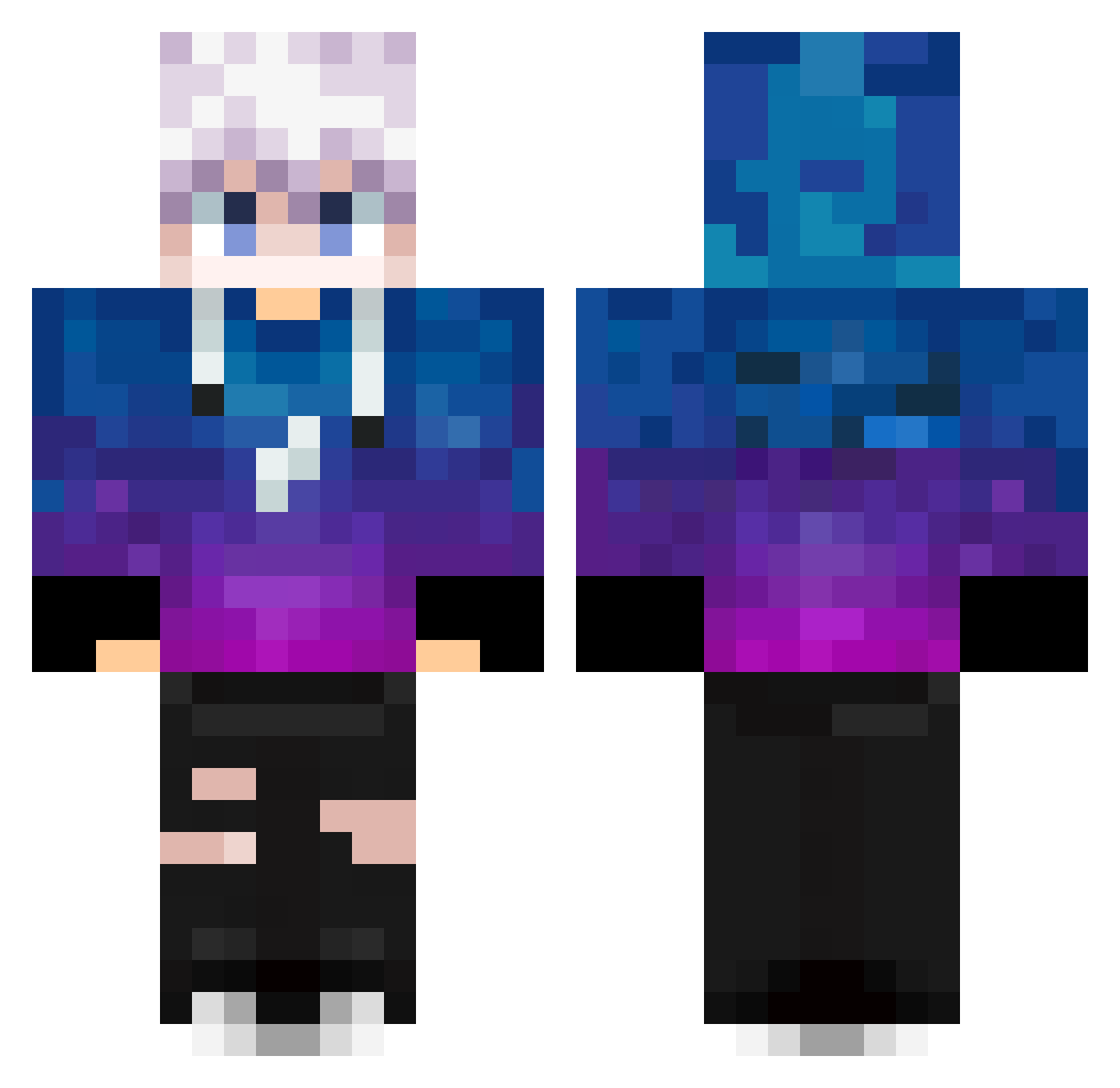 Raphi_09_XD Minecraft skin, front and back view