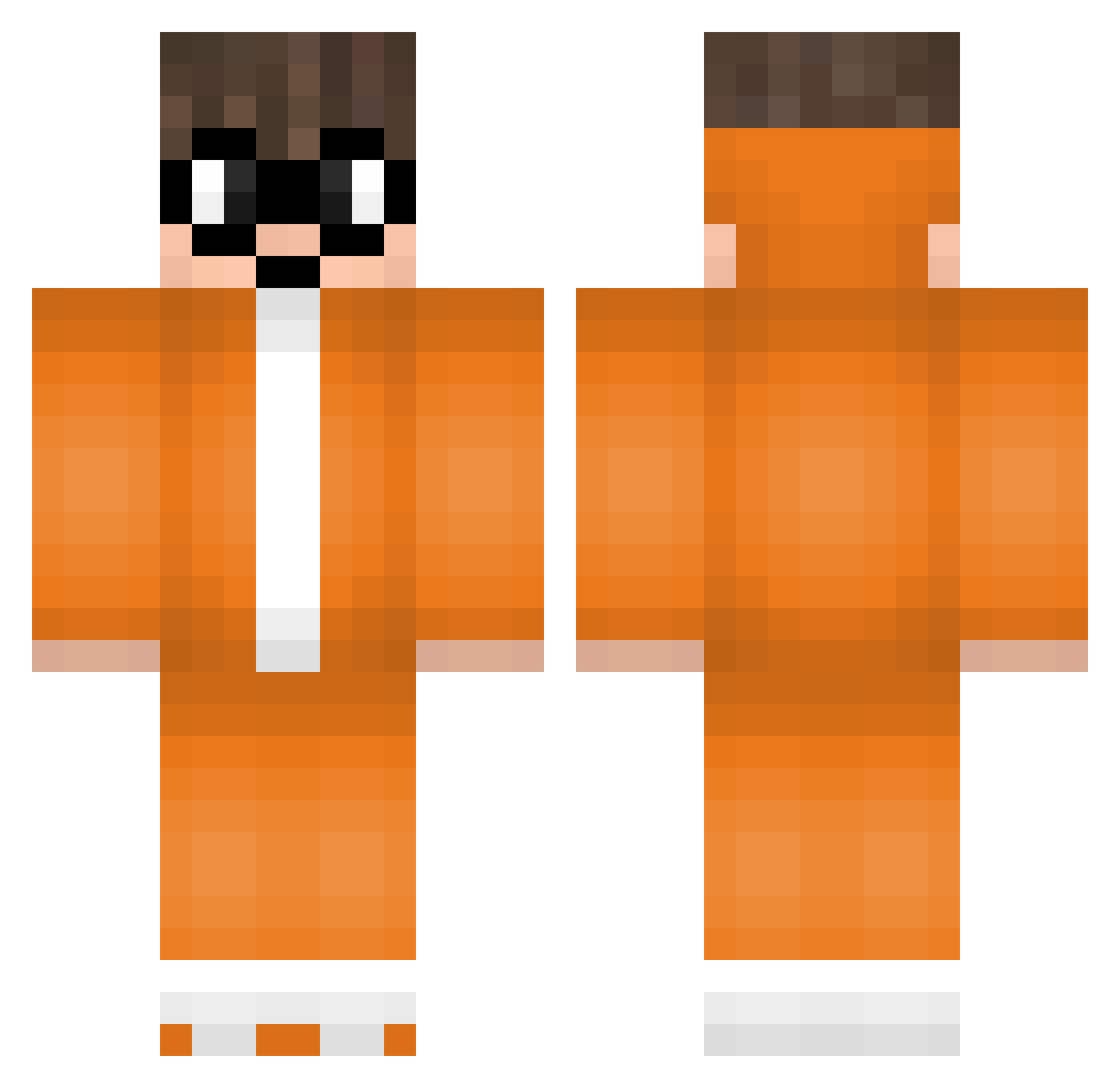 RonPedro11 Minecraft skin, front and back view
