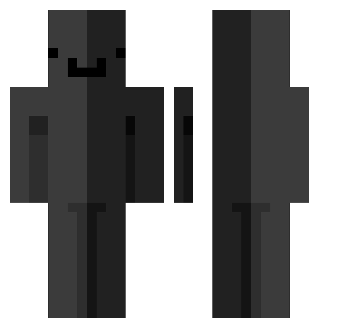 Mano_10 Minecraft skin, front and back view