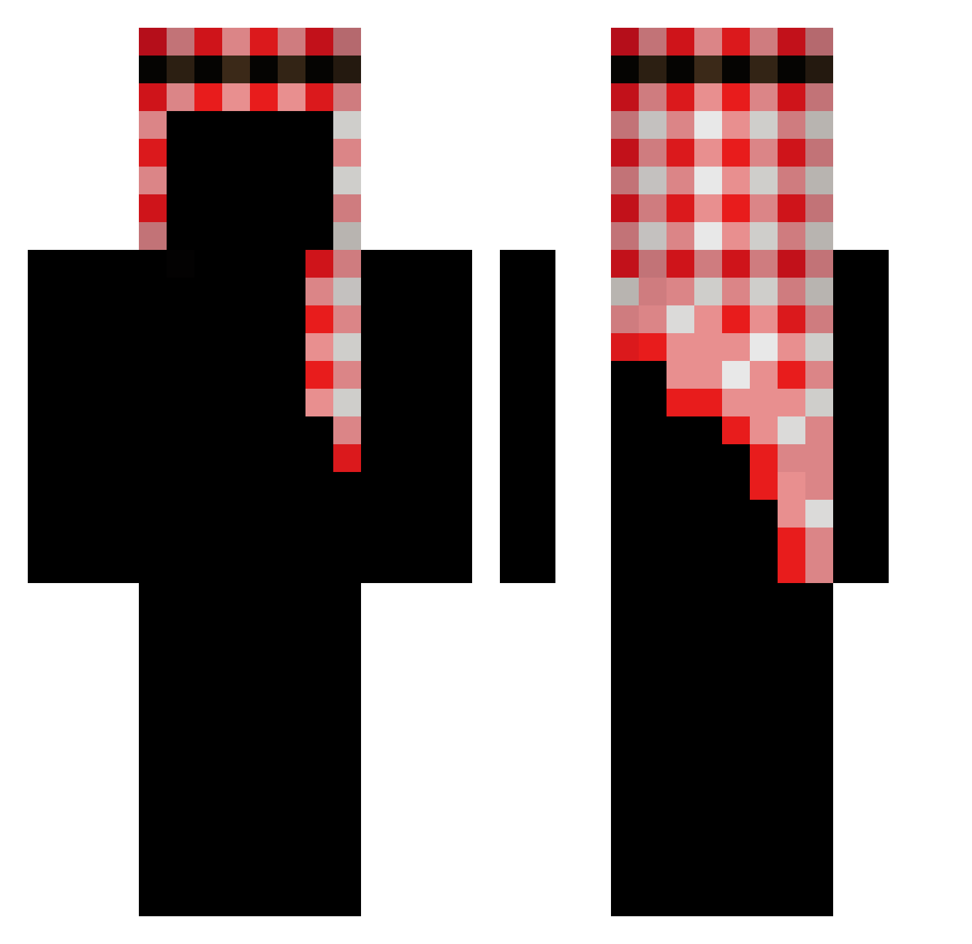LuiMarco Minecraft skin, front and back view