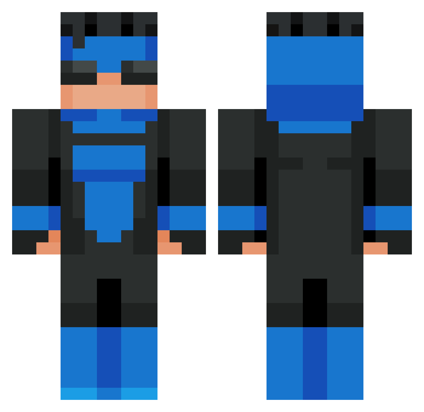 dandi_ad Minecraft skin, front and back view