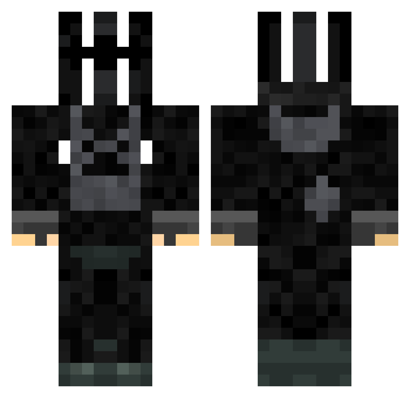 WladimirBusch Minecraft skin, front and back view