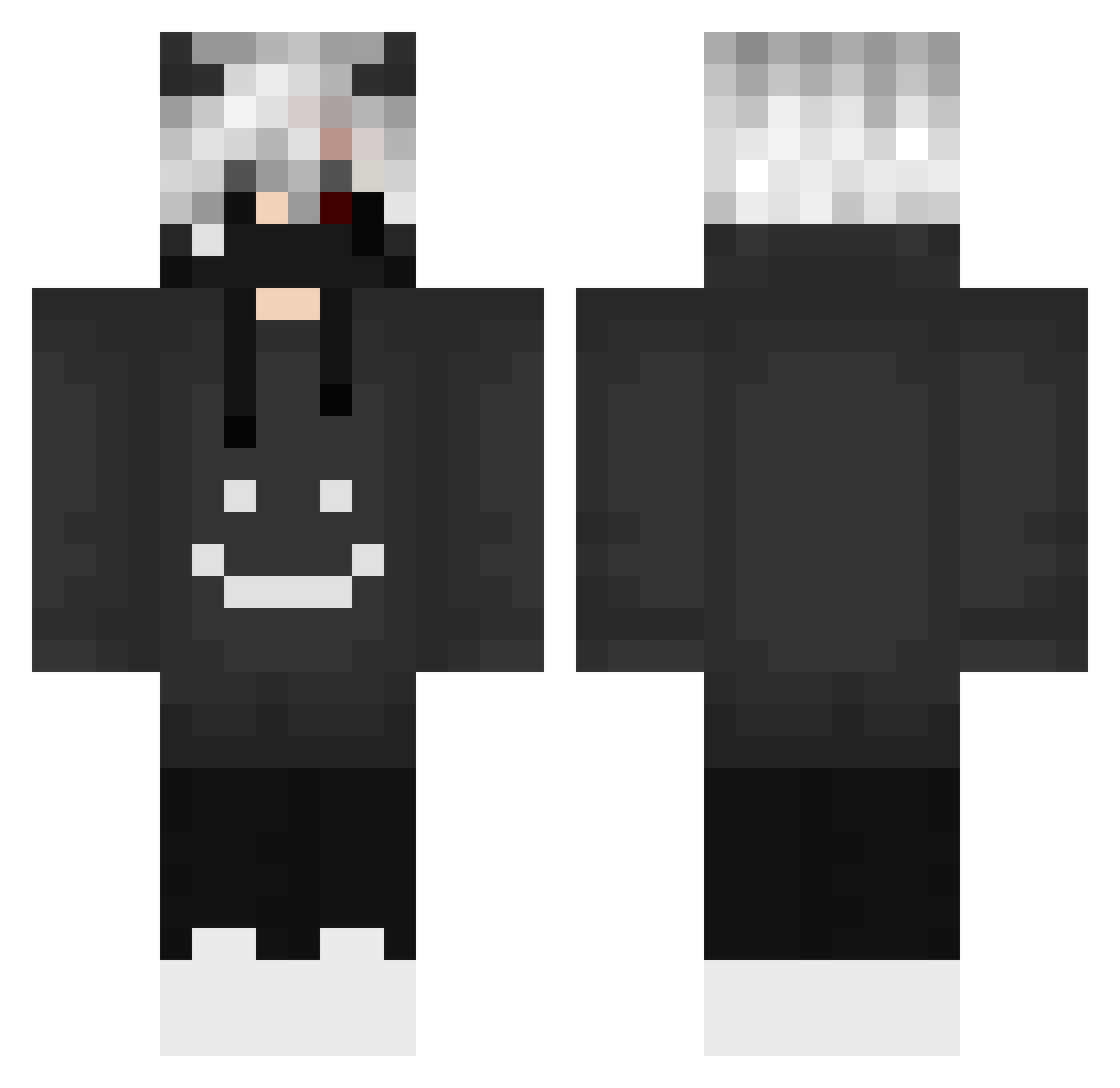 PHOSRIM Minecraft skin, front and back view