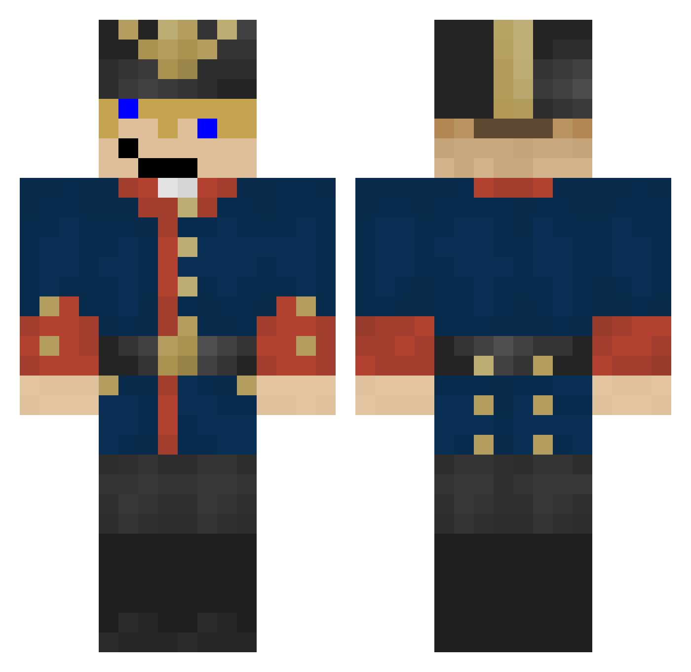 ToxicKeule_o7 Minecraft skin, front and back view