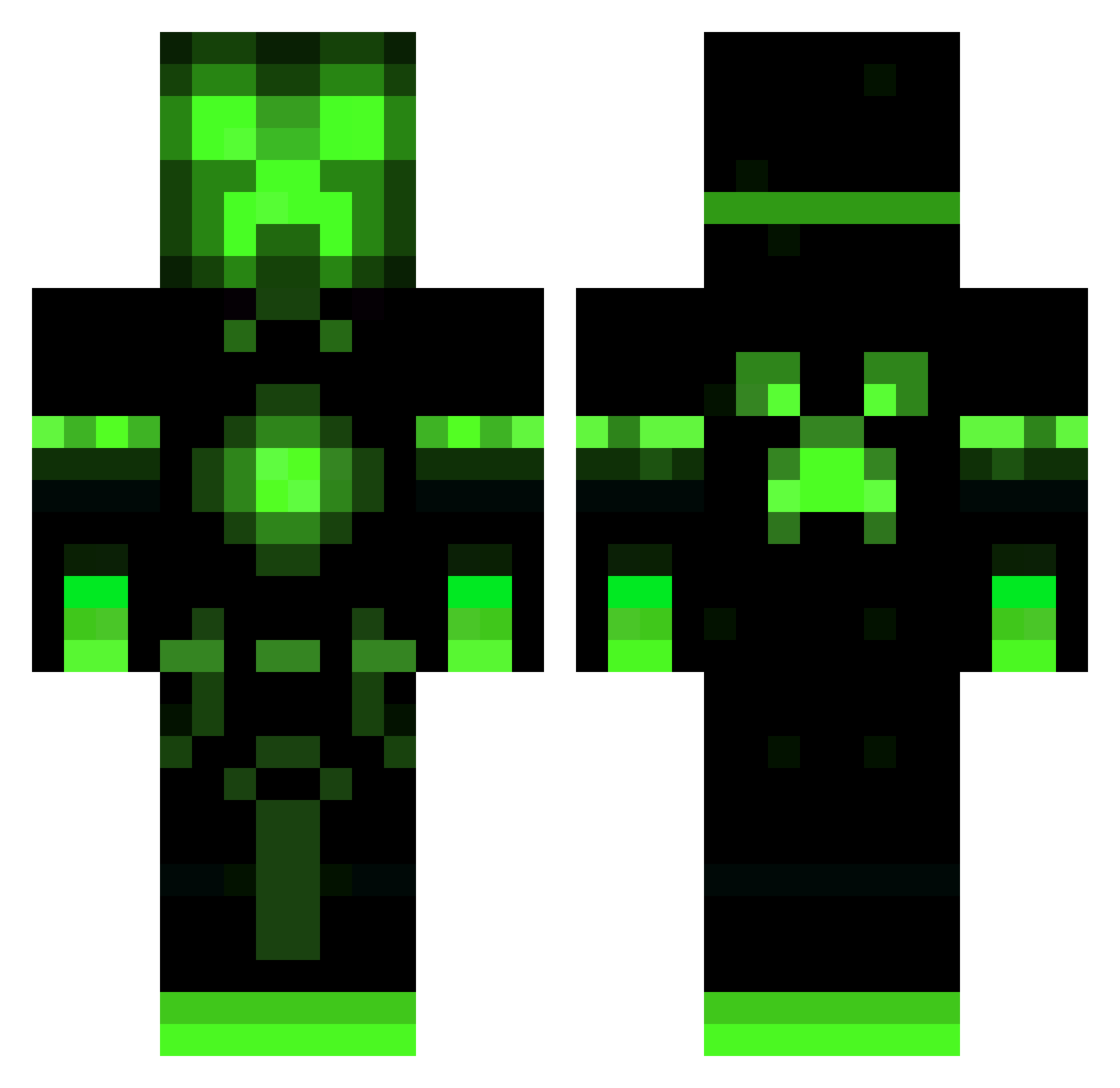 xprnc_ Minecraft skin, front and back view