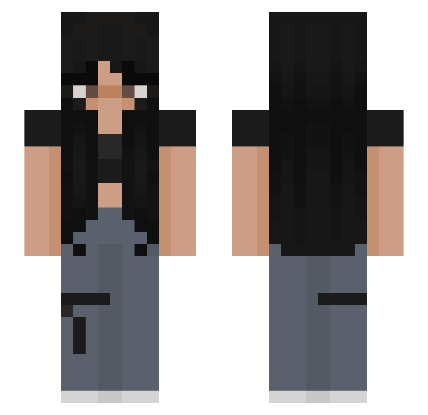 puppyy7 Minecraft skin, front and back view