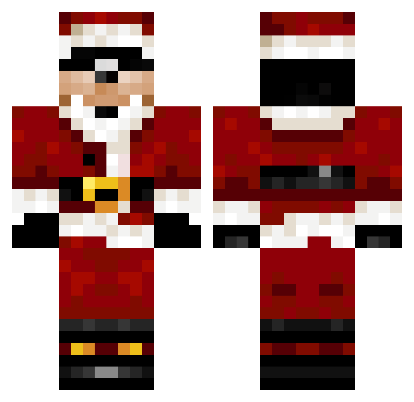 Ede Minecraft skin, front and back view