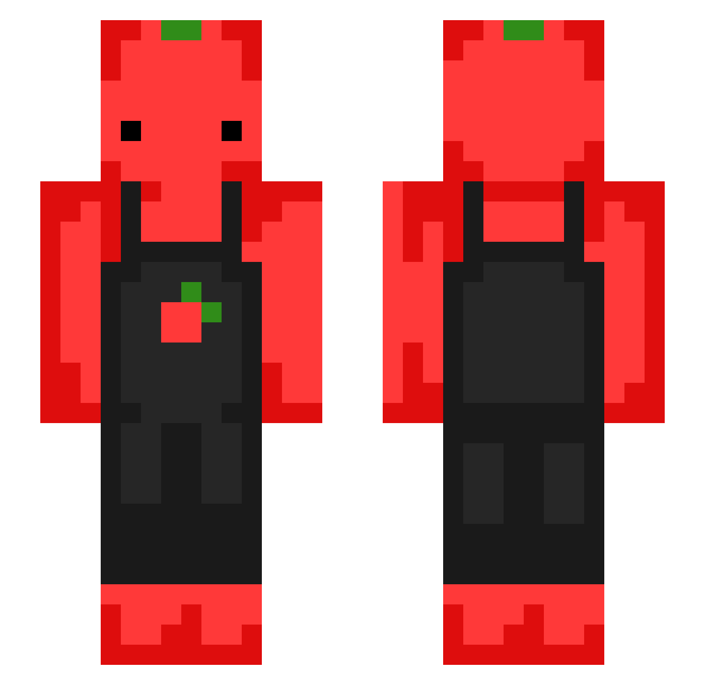 fart53 Minecraft skin, front and back view