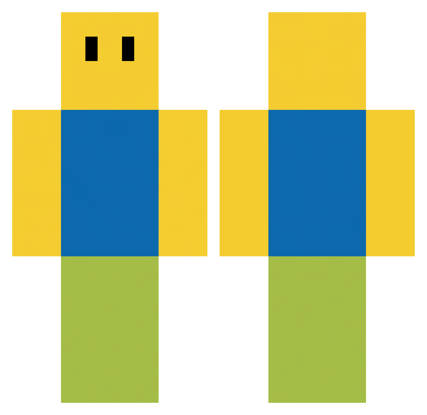 MRPEDRITO Minecraft skin, front and back view