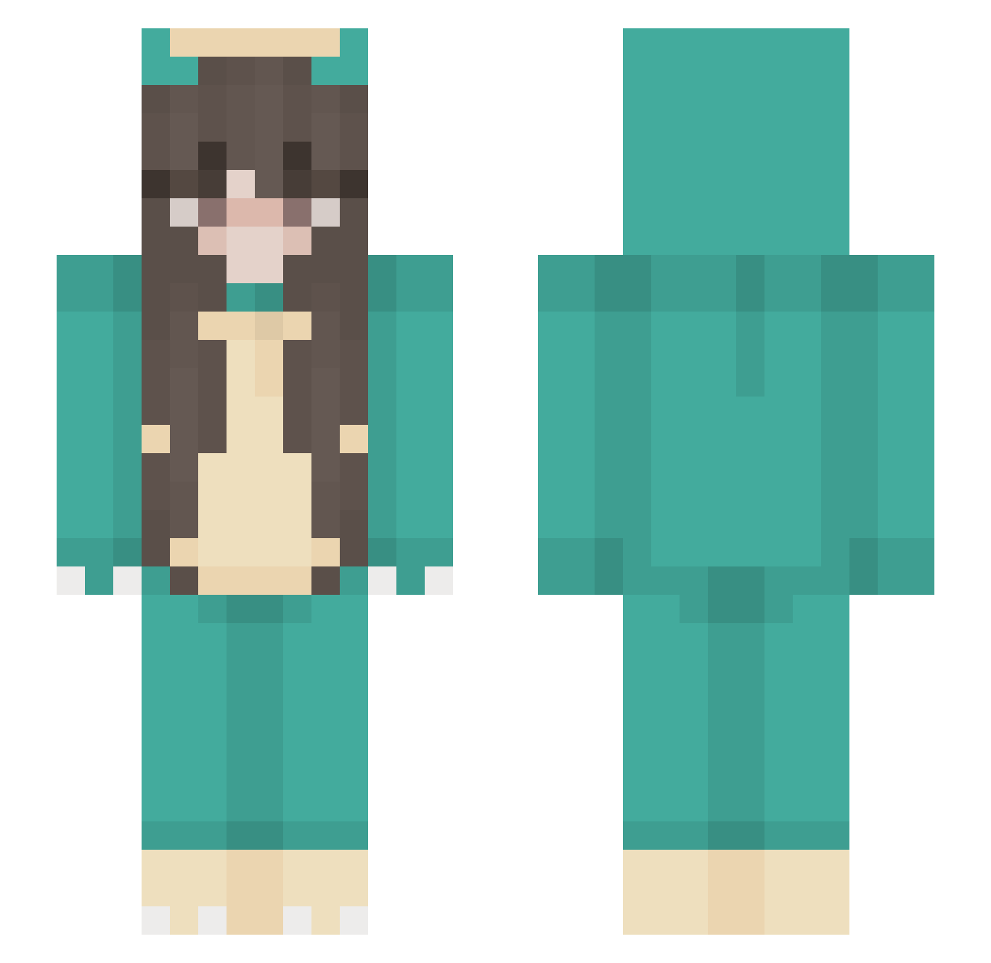 yeet_sushi Minecraft skin, front and back view