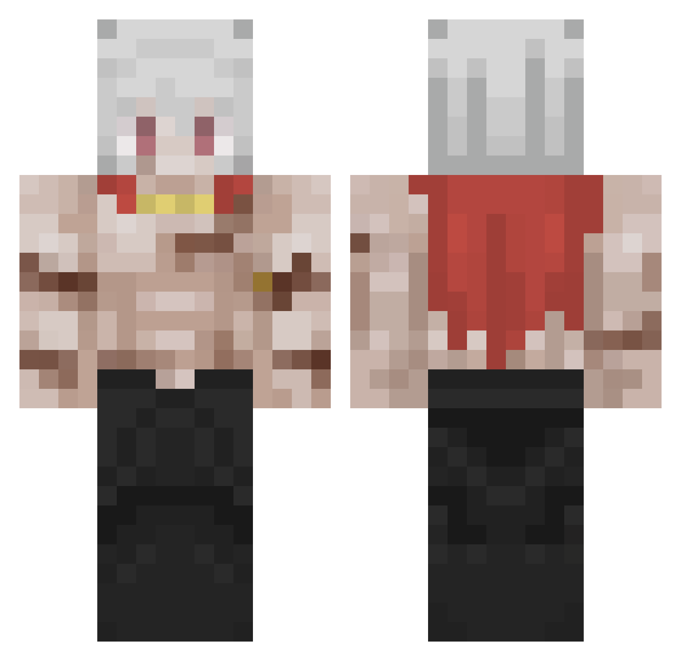bDawg904 Minecraft skin, front and back view