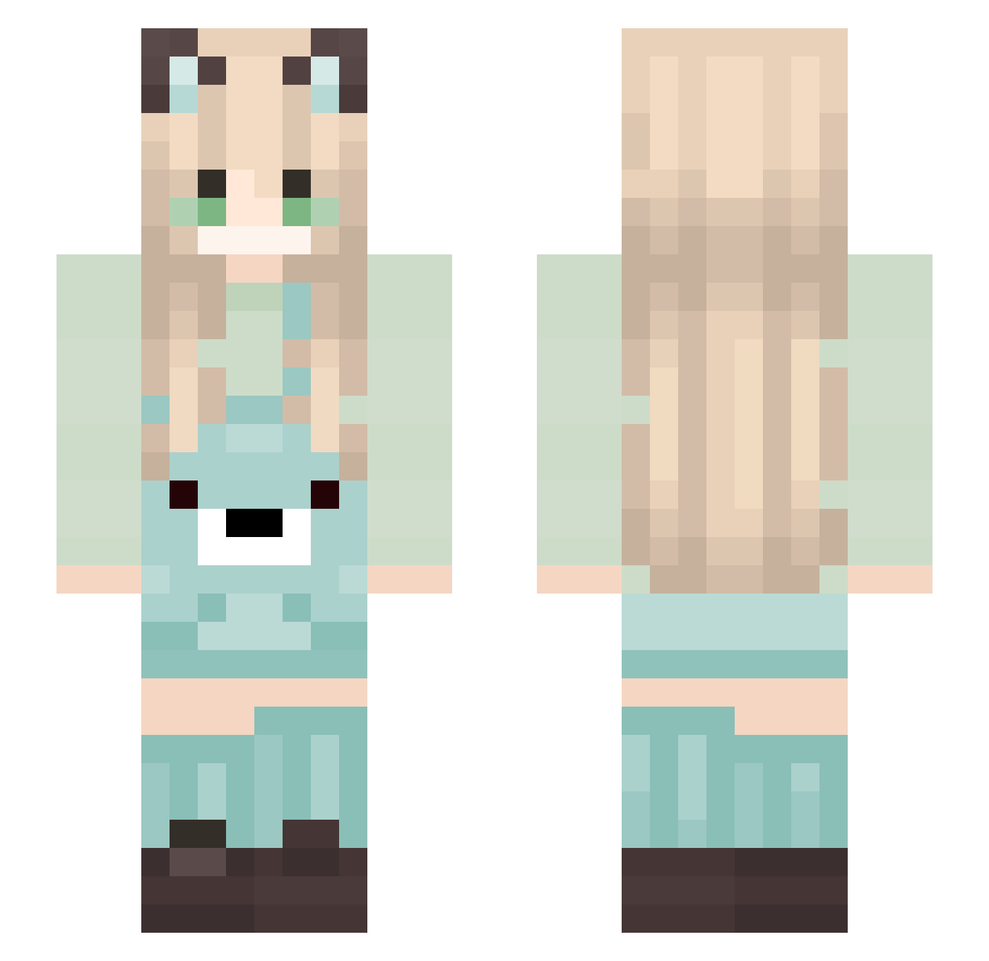 zumingis_smart Minecraft skin, front and back view
