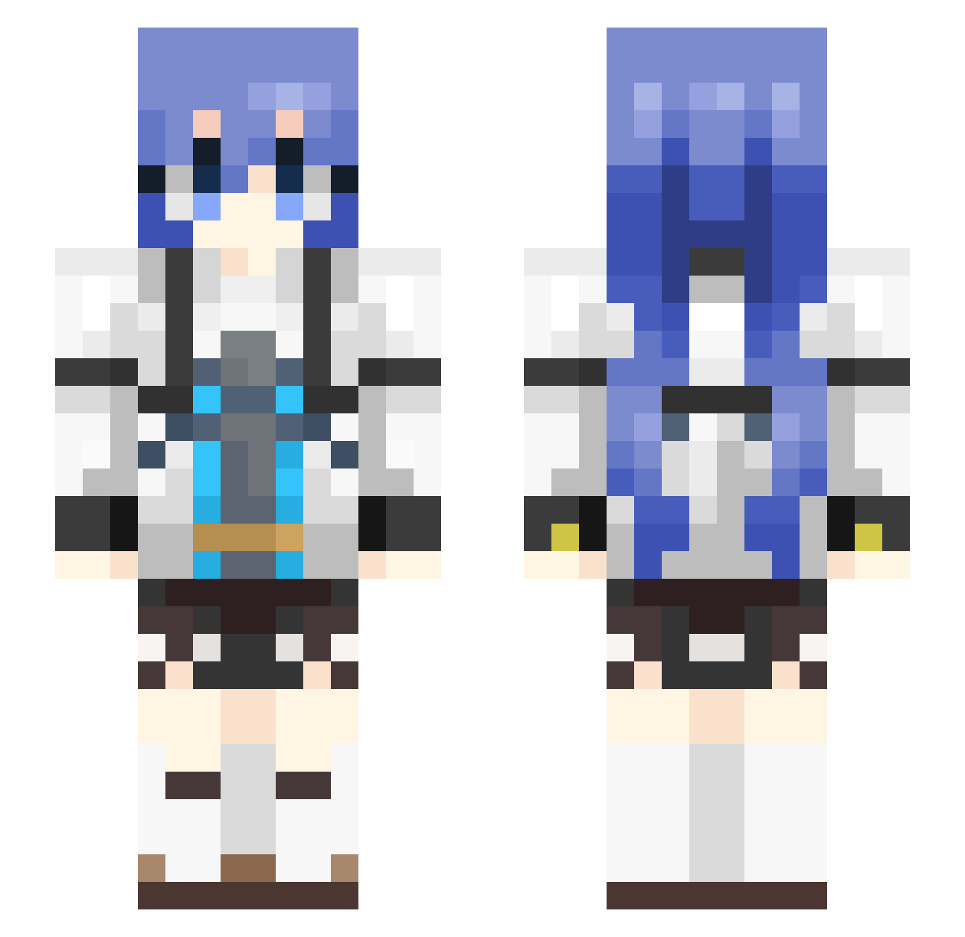 Markotheminicat Minecraft skin, front and back view