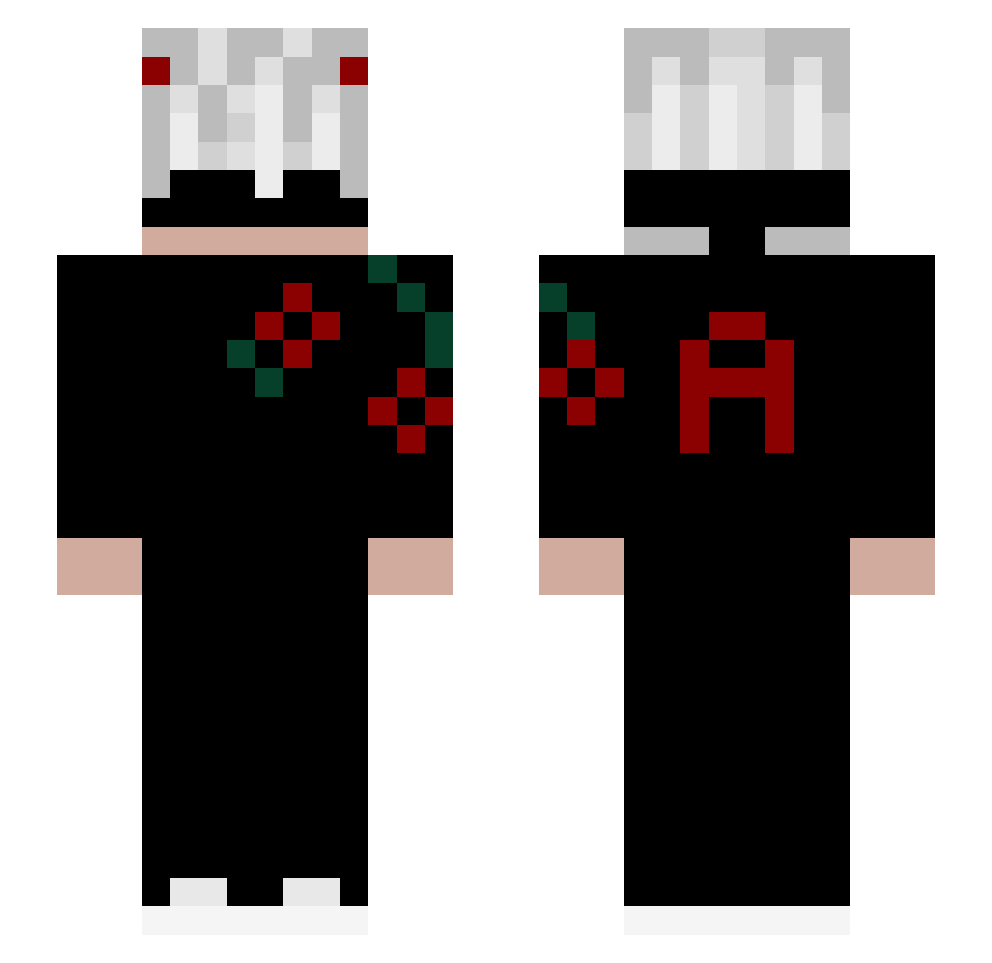 quiebraabuelitas Minecraft skin, front and back view