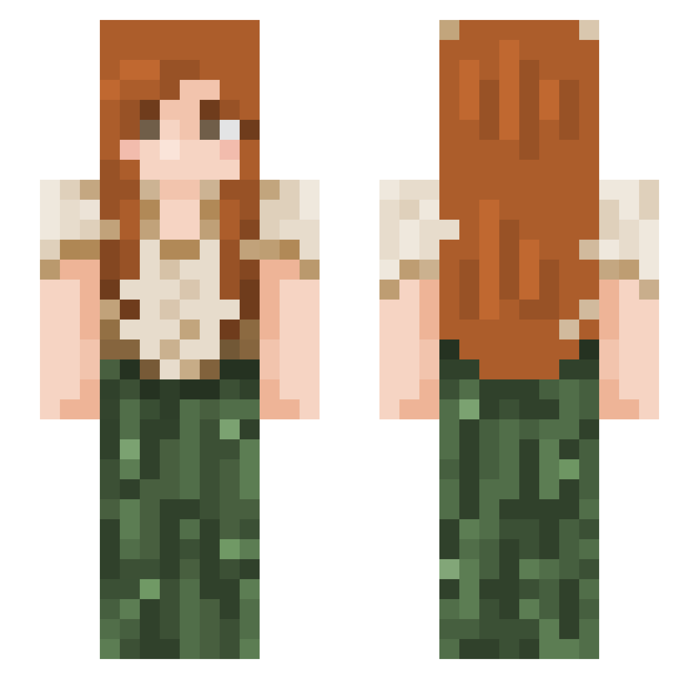 apocalypso_42 Minecraft skin, front and back view