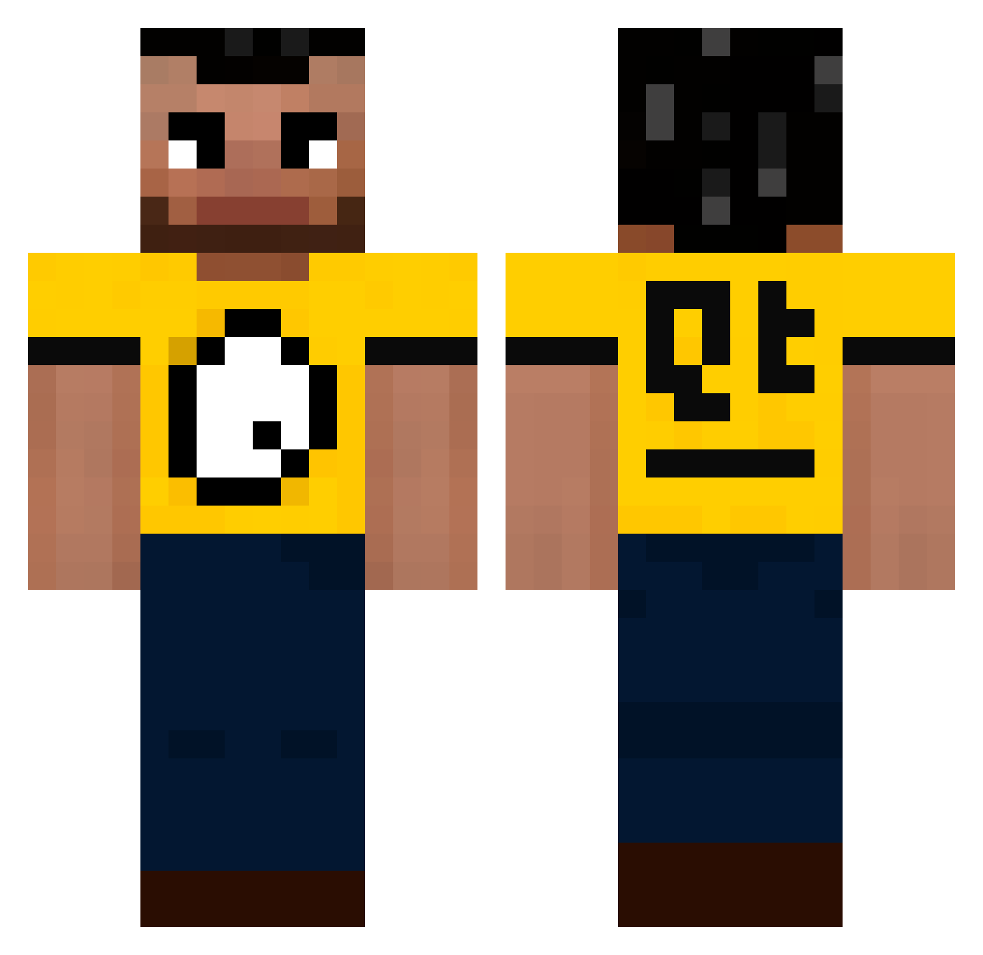 Tio_Rod Minecraft skin, front and back view