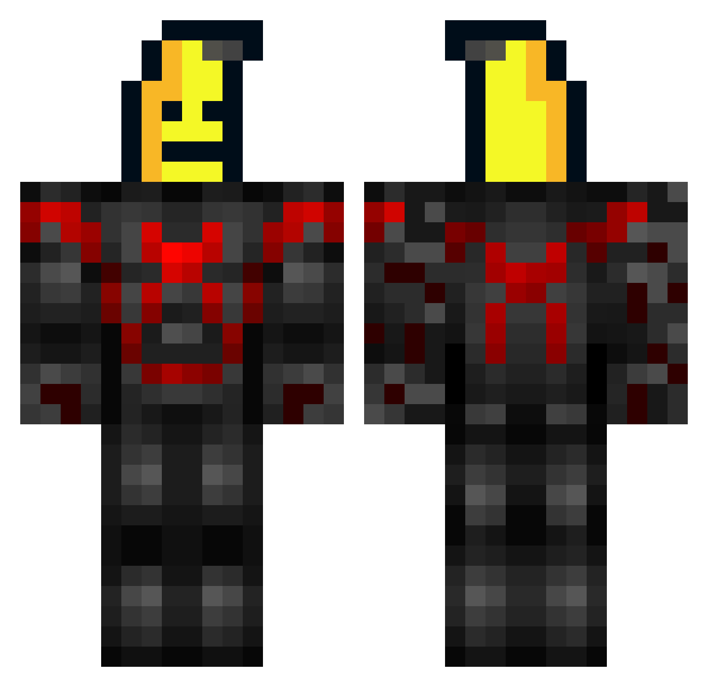 itsjosh19 Minecraft skin, front and back view