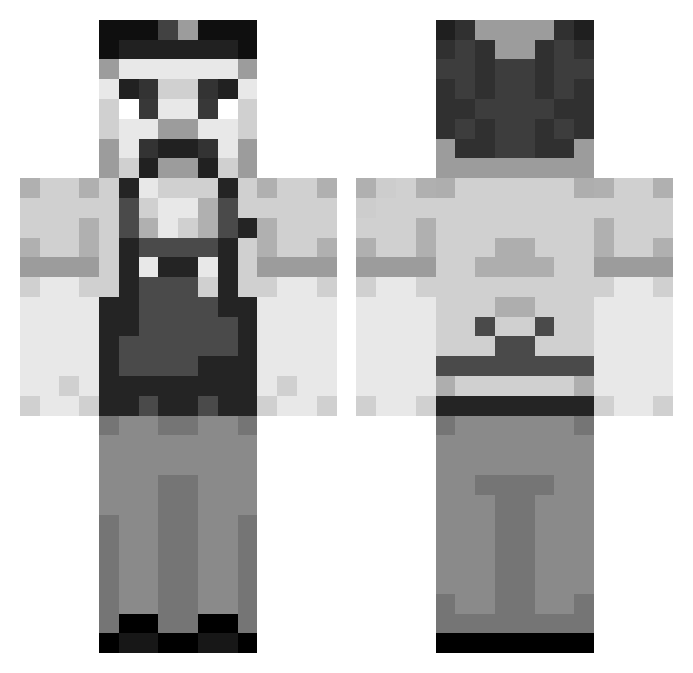 gene_takovic Minecraft skin, front and back view