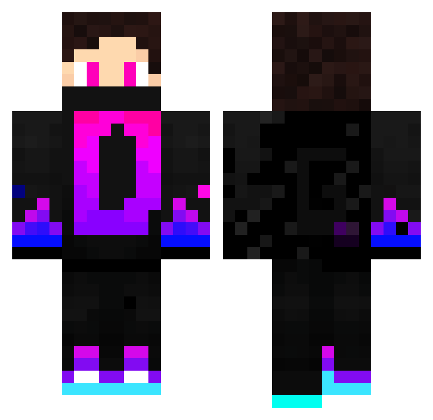 D1nextS Minecraft skin, front and back view