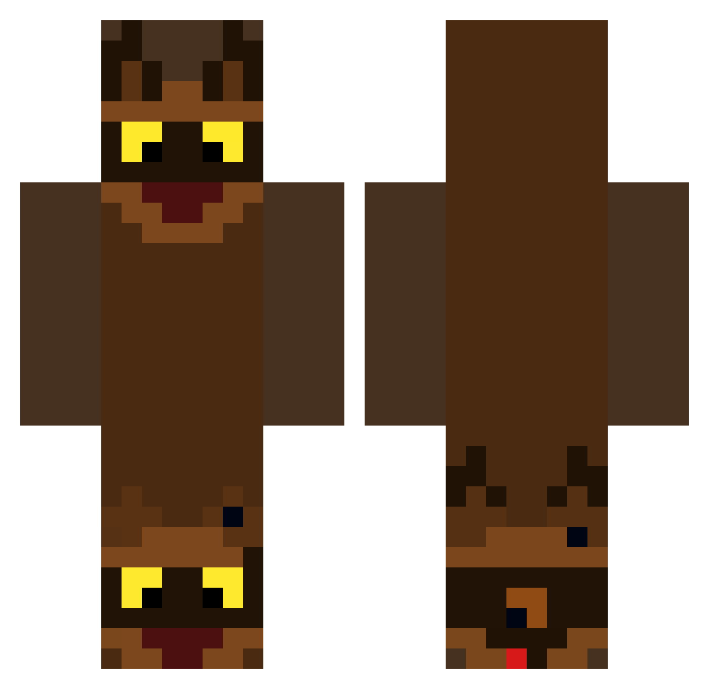 RoneklintJosh Minecraft skin, front and back view