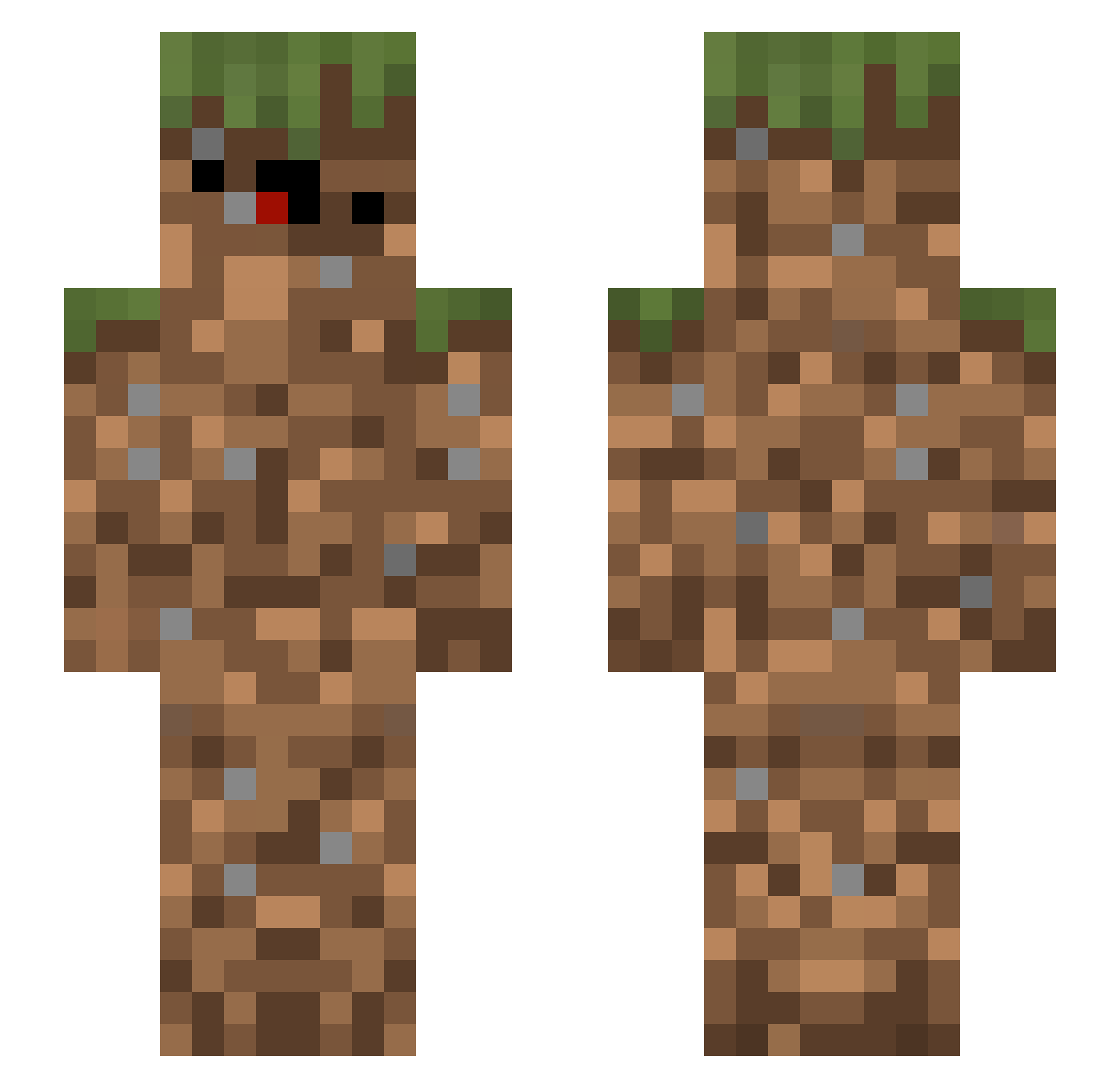 Its69 Minecraft skin, front and back view
