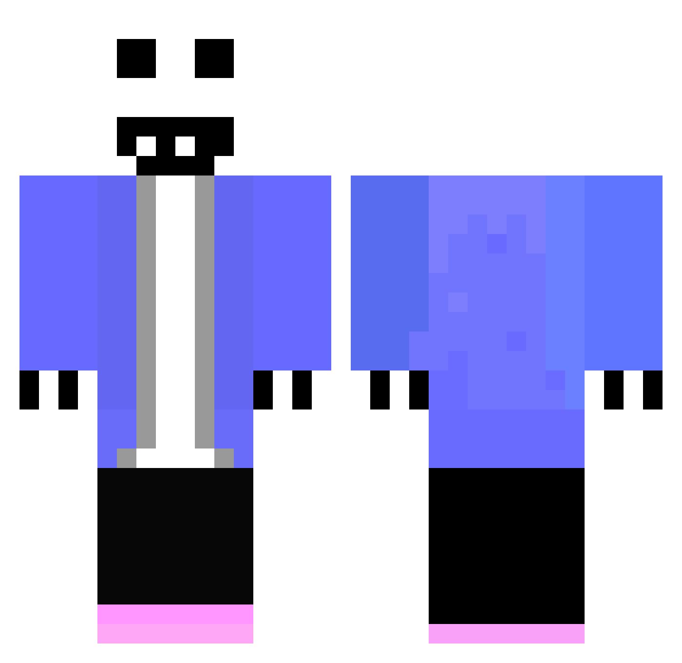 PokemonMaster692 Minecraft skin, front and back view