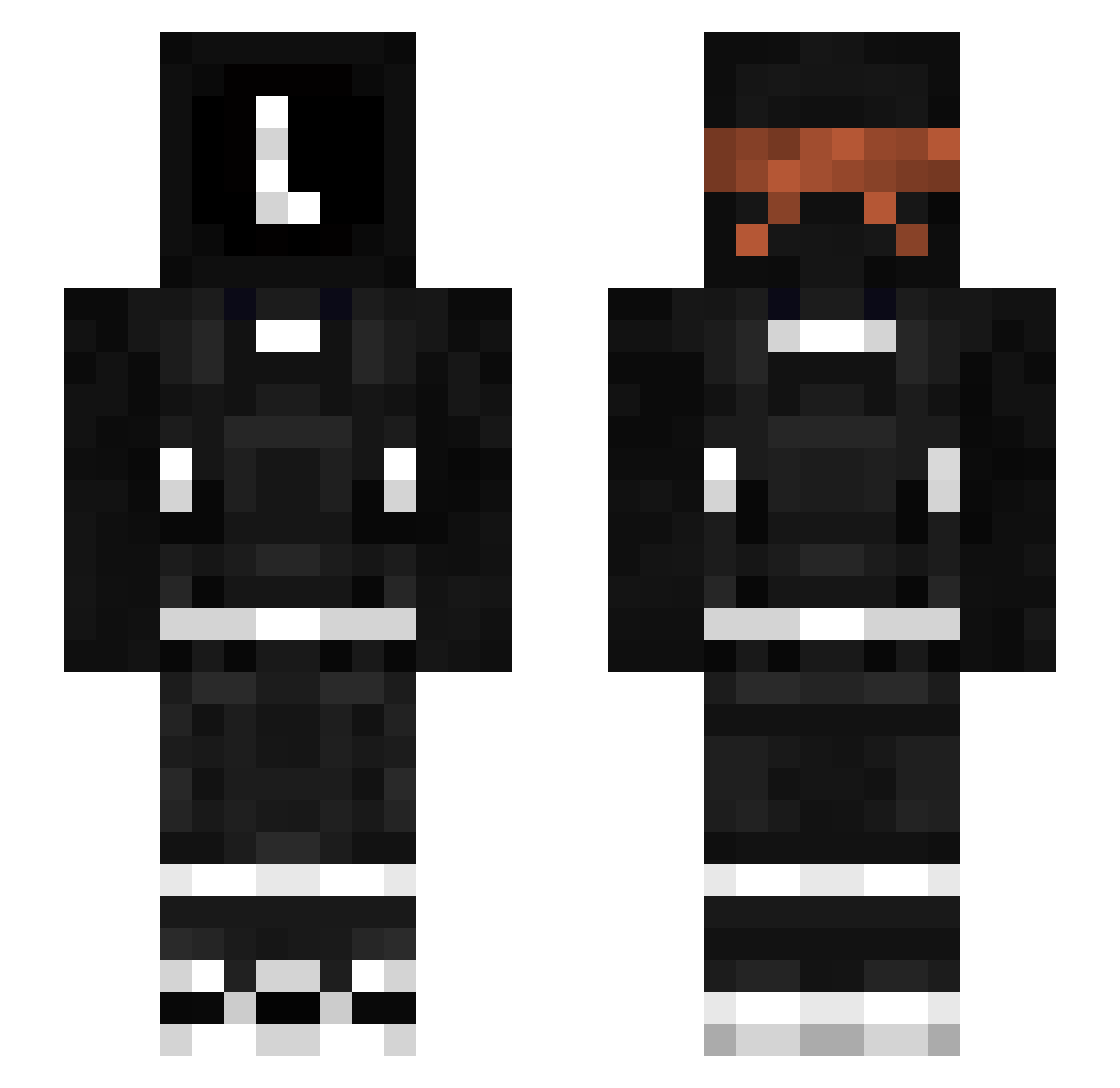 _Le4zer_2 Minecraft skin, front and back view