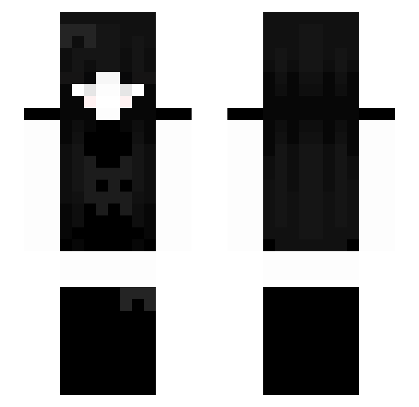naivezee Minecraft skin, front and back view