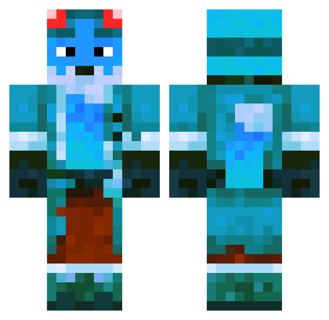 piotrullo271 Minecraft skin, front and back view