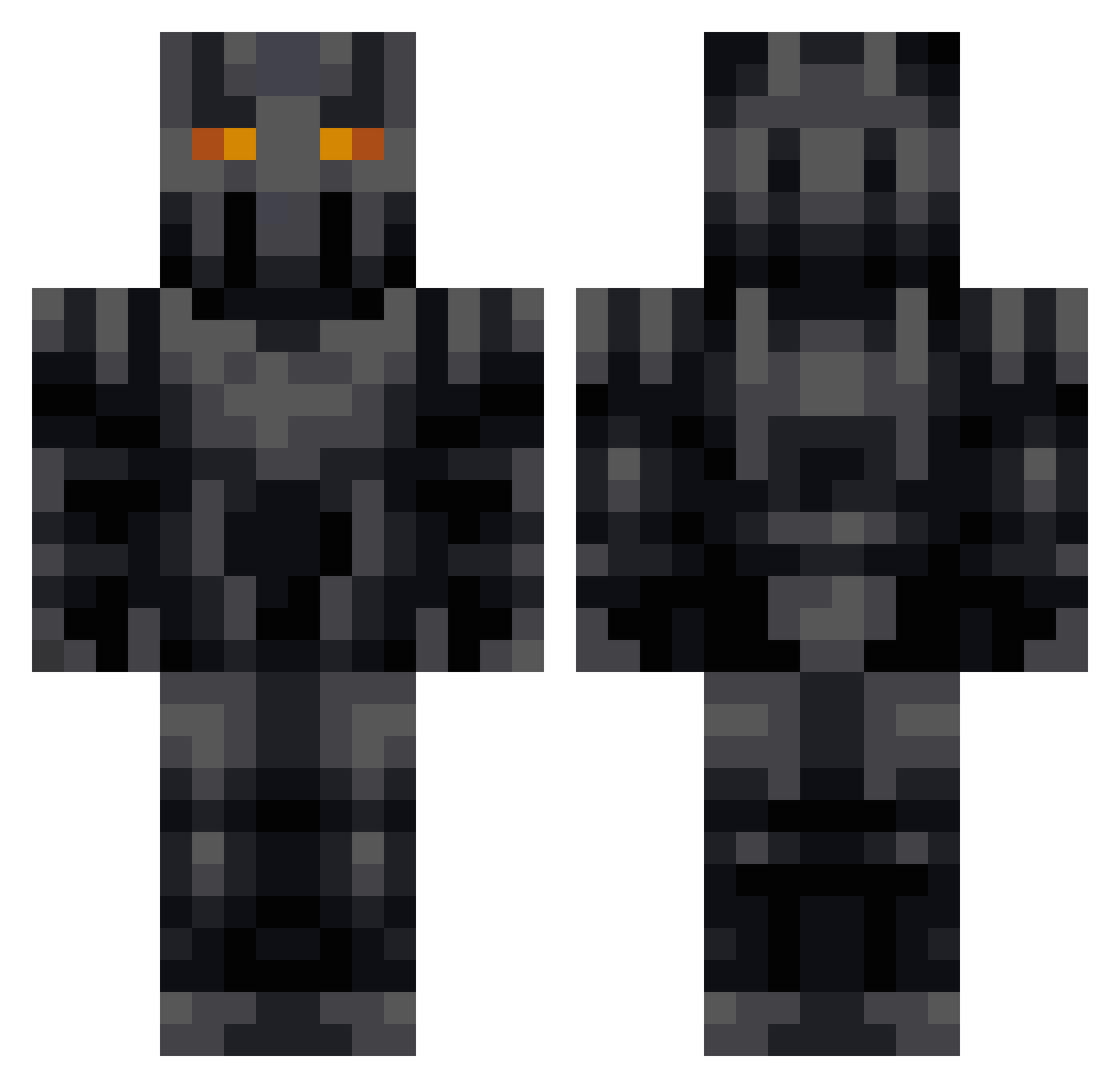 Redreaper8282 Minecraft skin, front and back view
