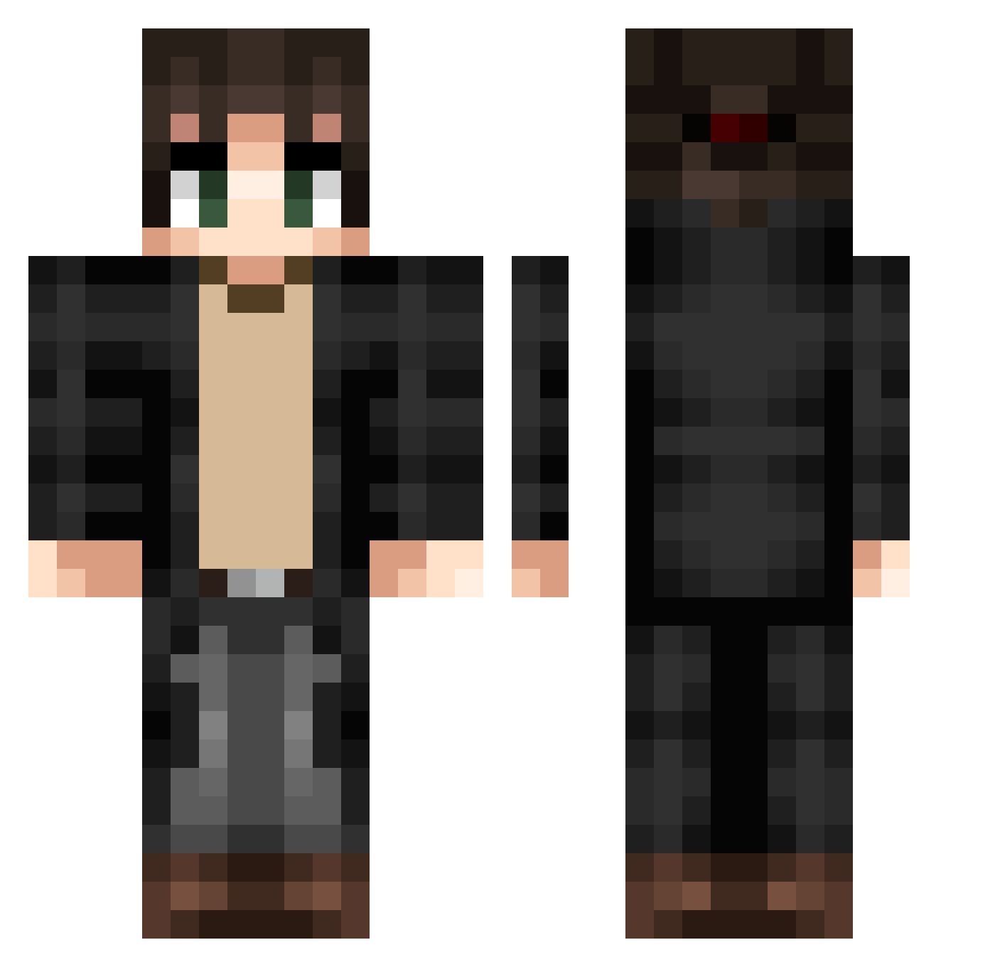 ATAIYAMIN Minecraft skin, front and back view