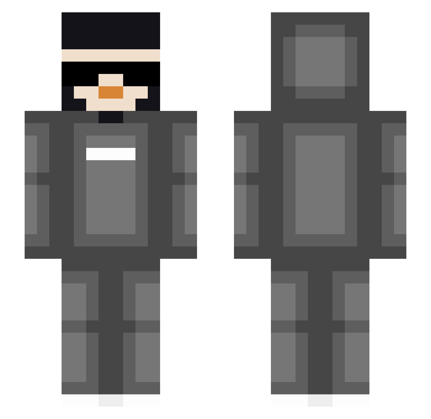 forzinbr Minecraft skin, front and back view