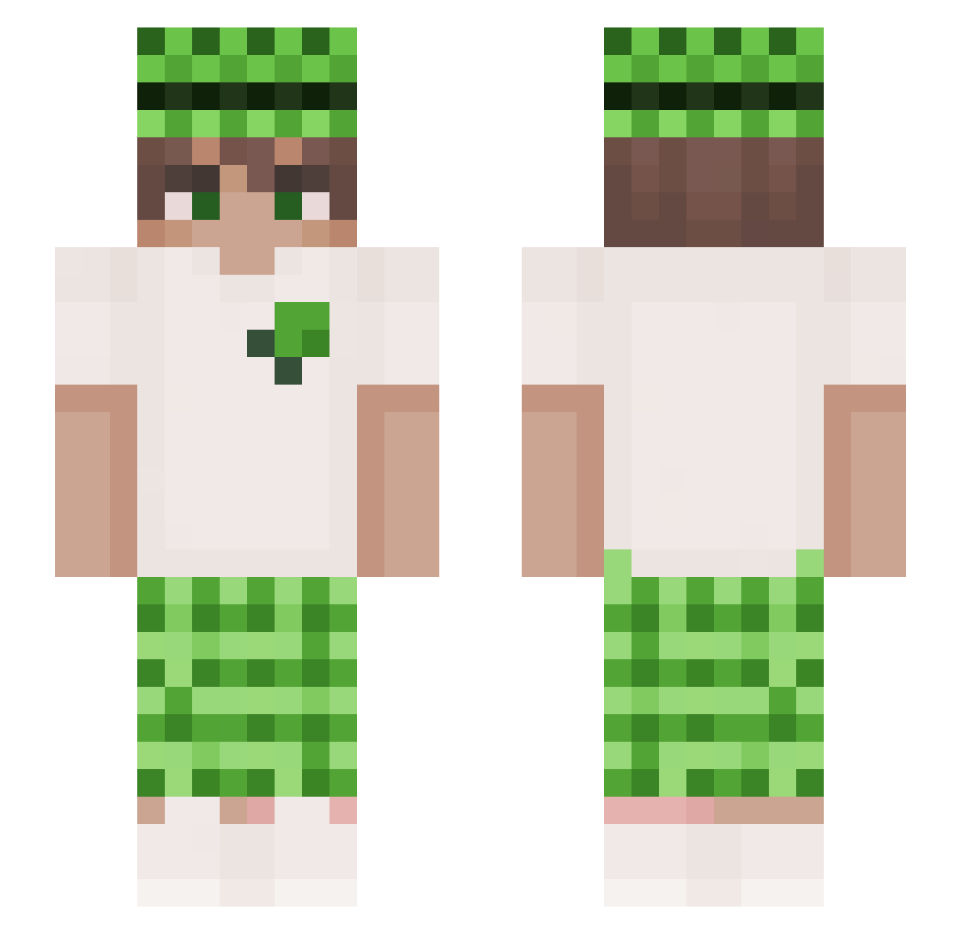 lubo123XD Minecraft skin, front and back view