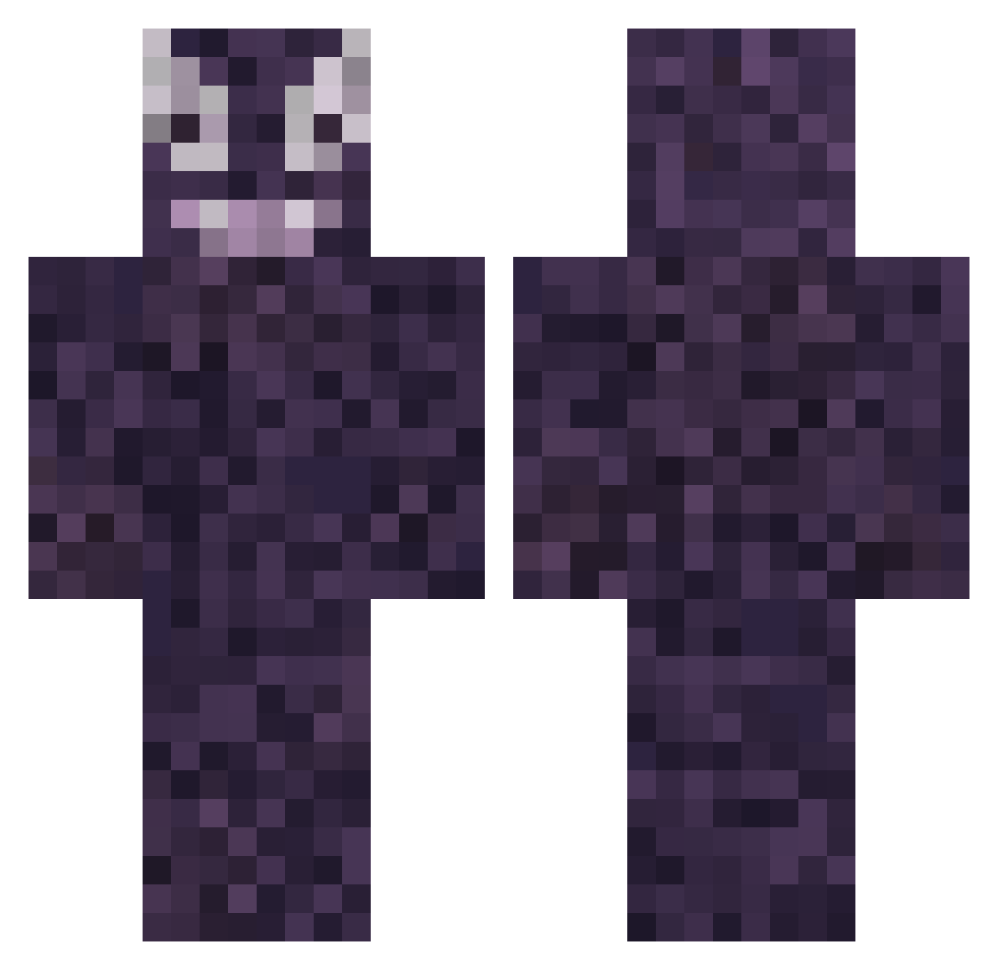 Th1ccBr1cc Minecraft skin, front and back view